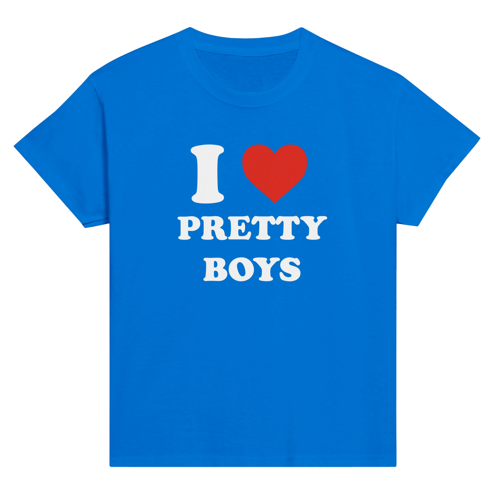 I love pretty boys – morsom baby tee fra Køddeklær