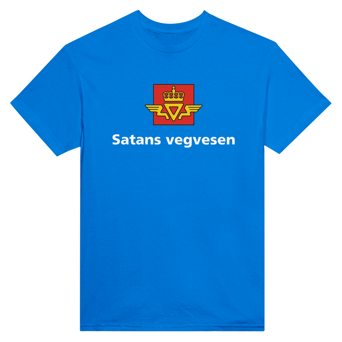Satans vegvesen – morsom t-skjorte med norsk humor fra Køddeklær