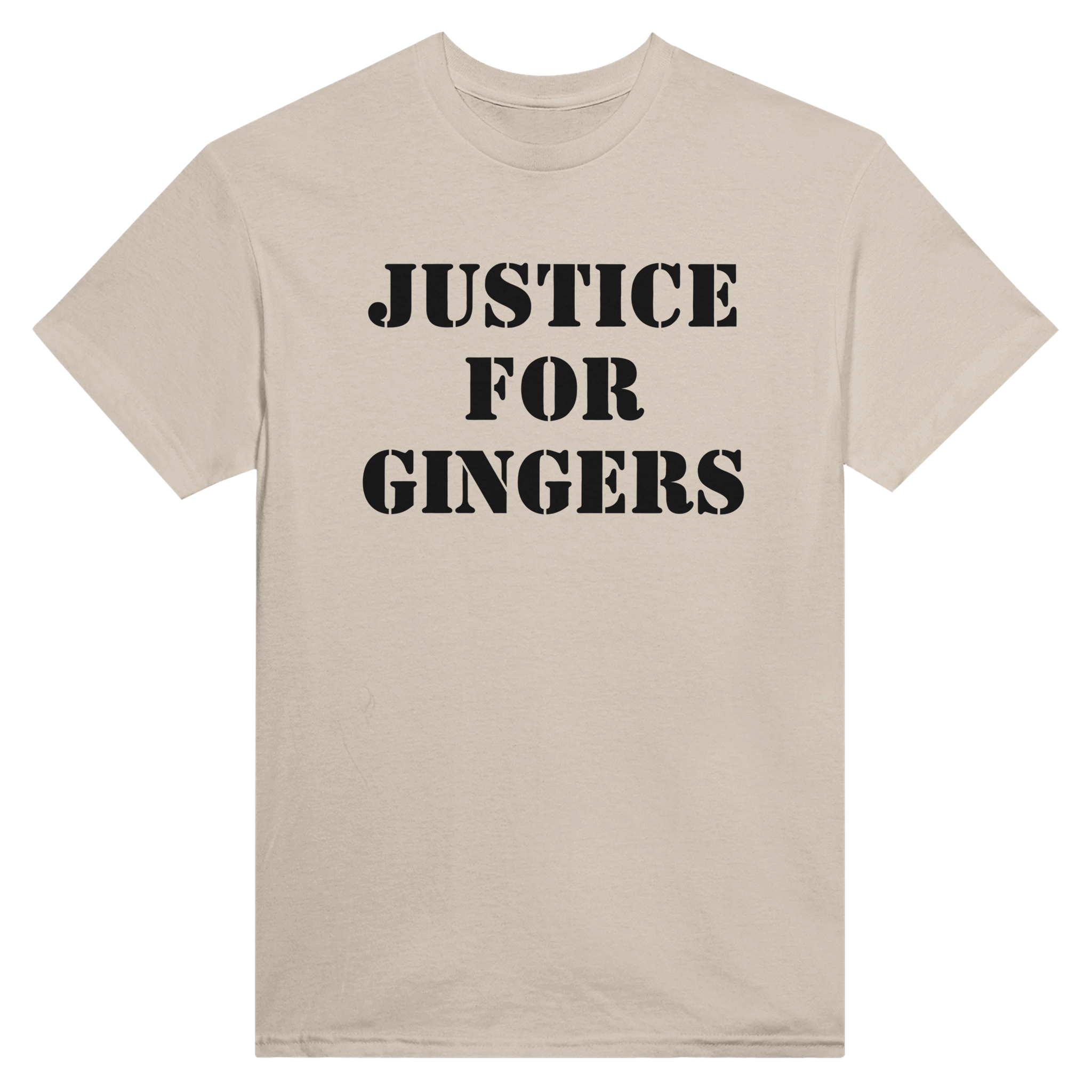 Justice for gingers – morsom t-skjorte fra Køddeklær