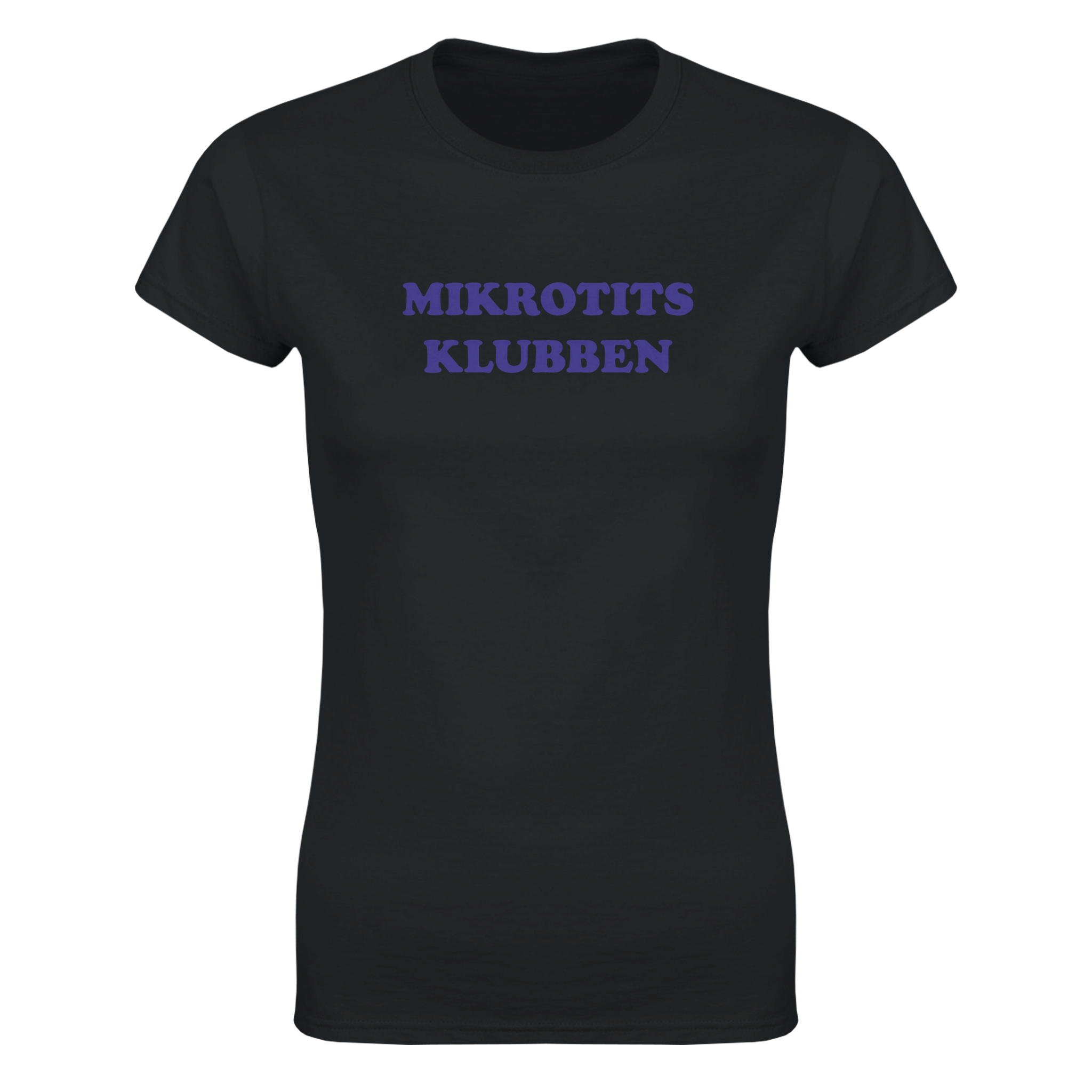 Mikrotits klubben – morsom dame-t-skjorte fra Køddeklær
