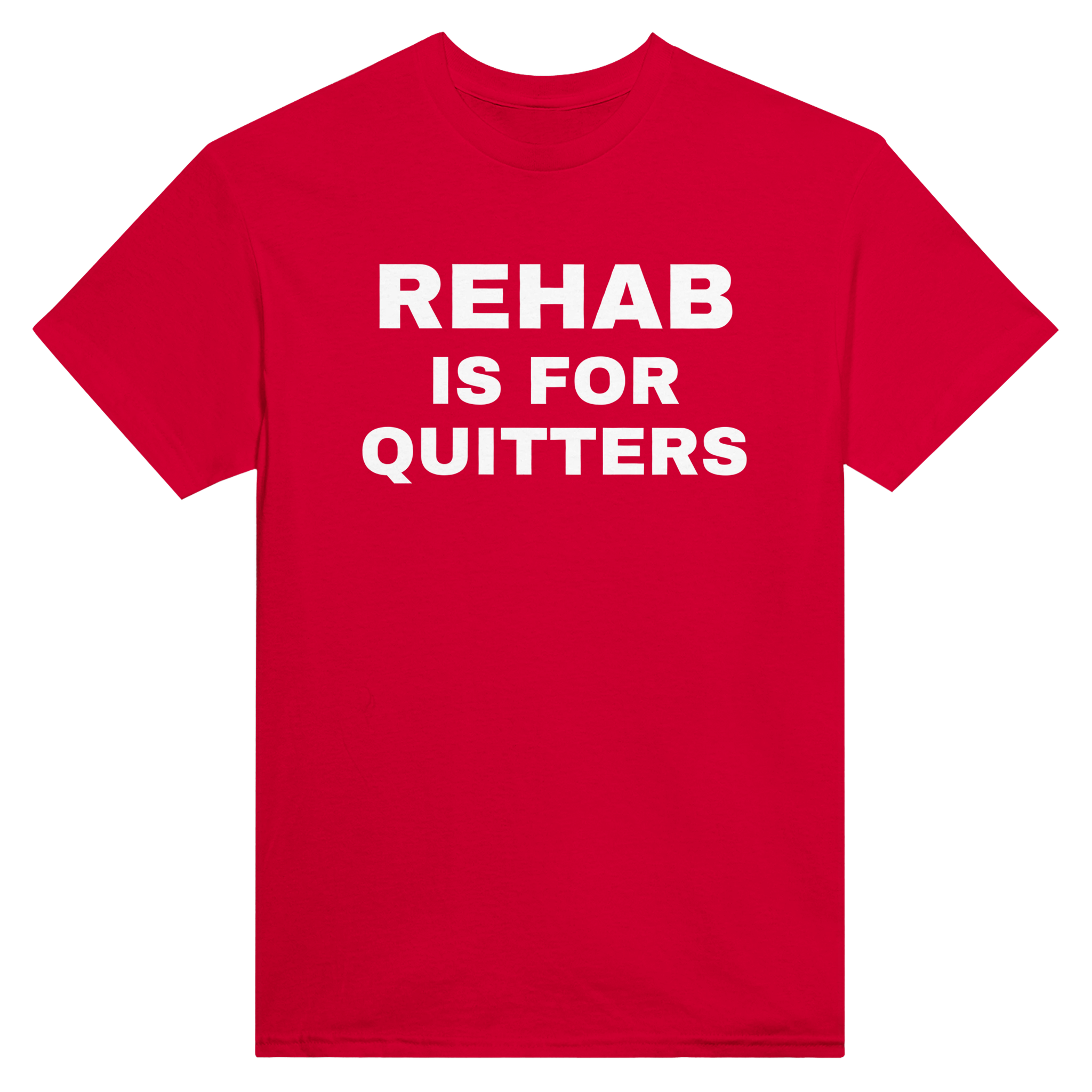 Rehab is for quitters – morsom t-skjorte fra Køddeklær