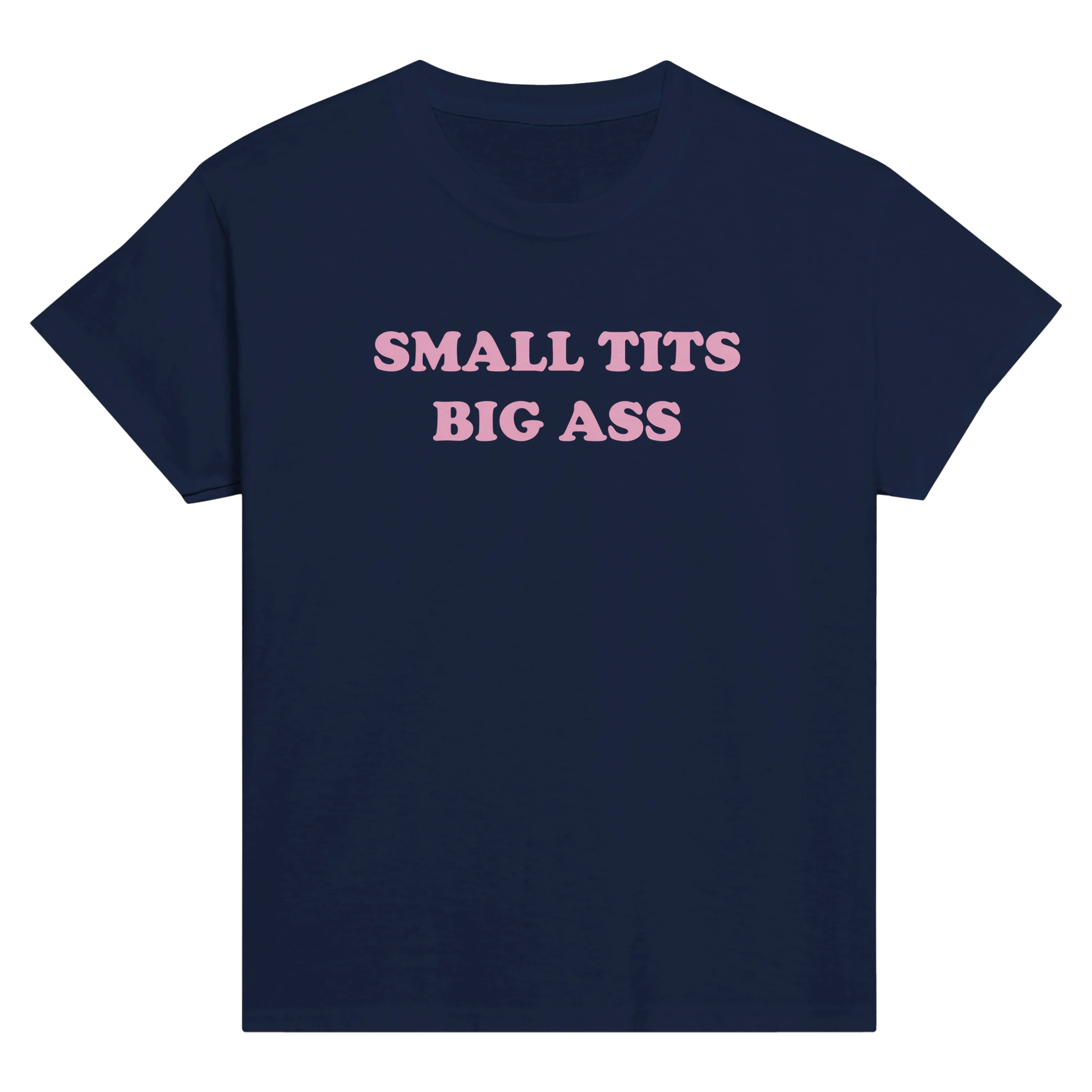 Small tits big ass – morsom baby tee fra Køddeklær