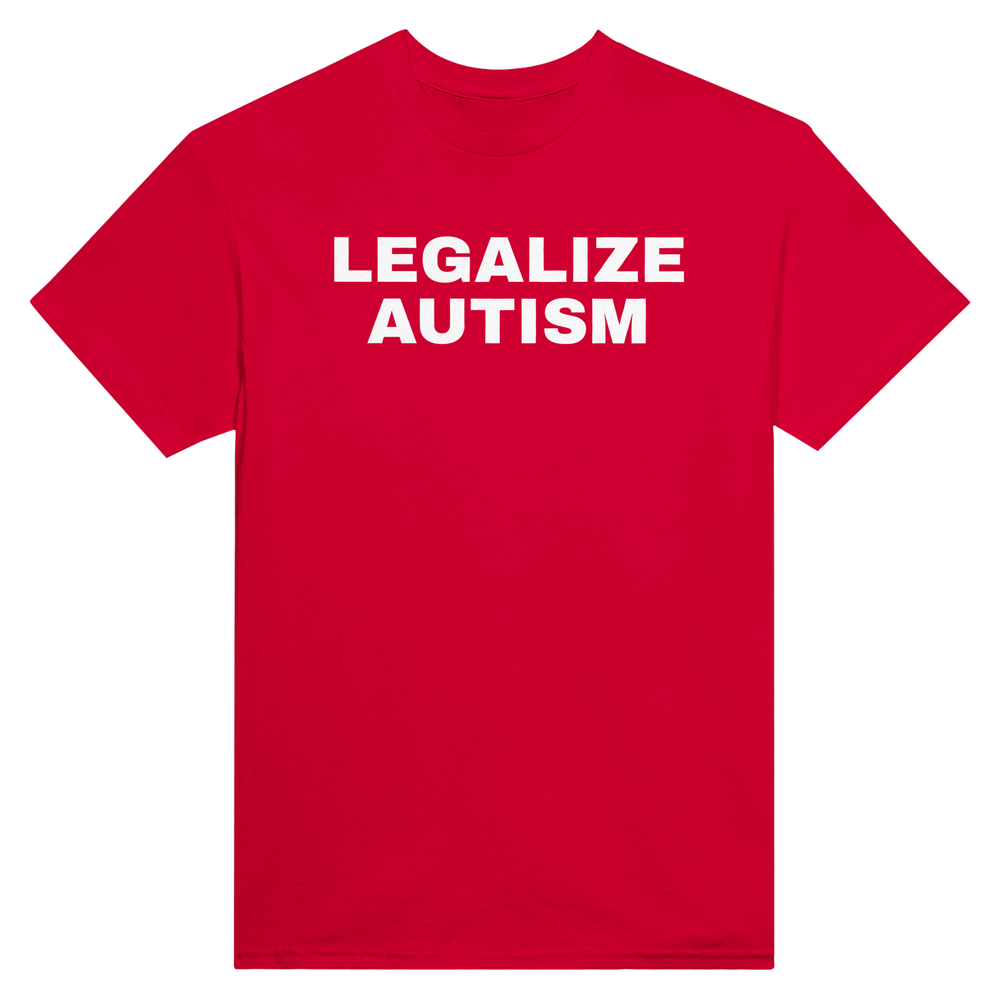 Legalize autism – morsom t-skjorte fra Køddeklær