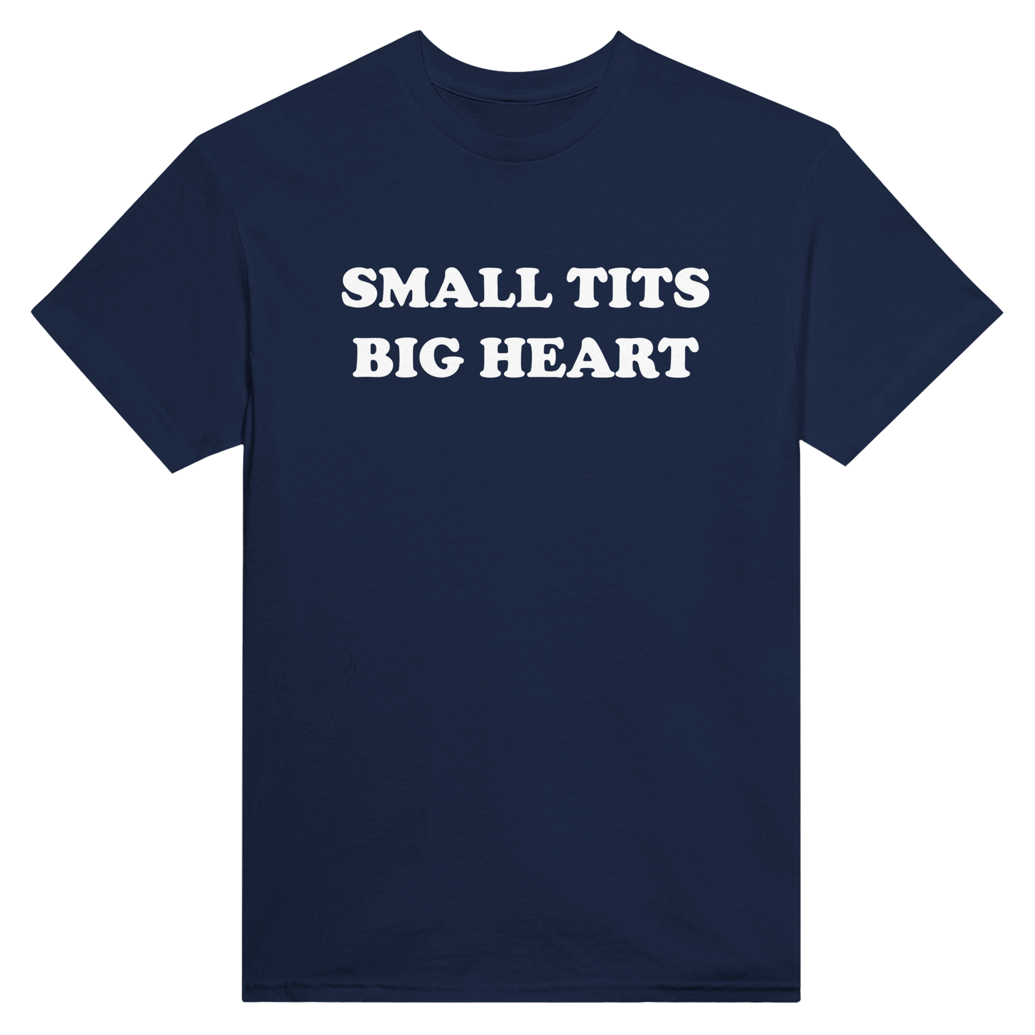 Small tits big heart – morsom t-skjorte fra Køddeklær