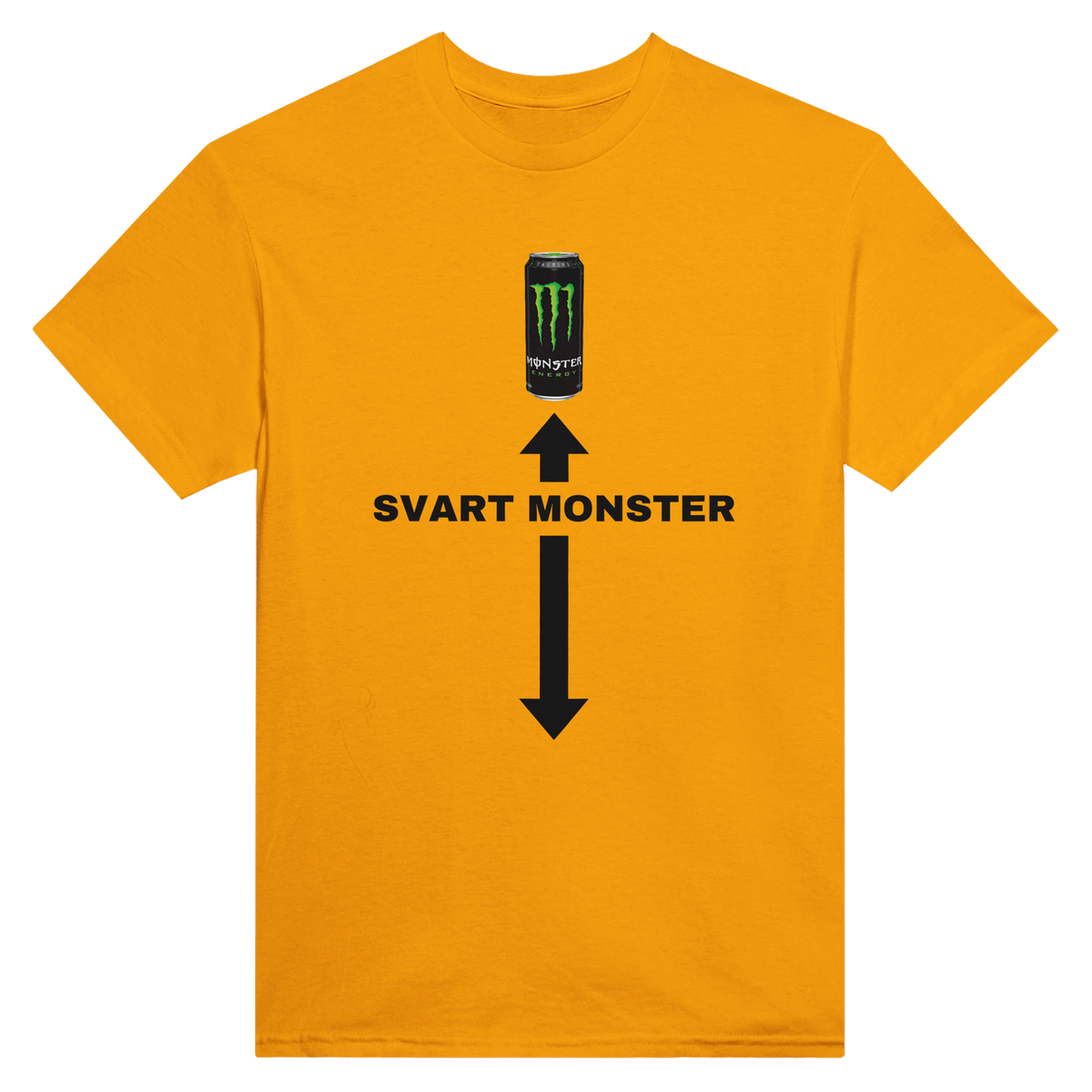 Svart monster – morsom t-skjorte med norsk humor fra Køddeklær