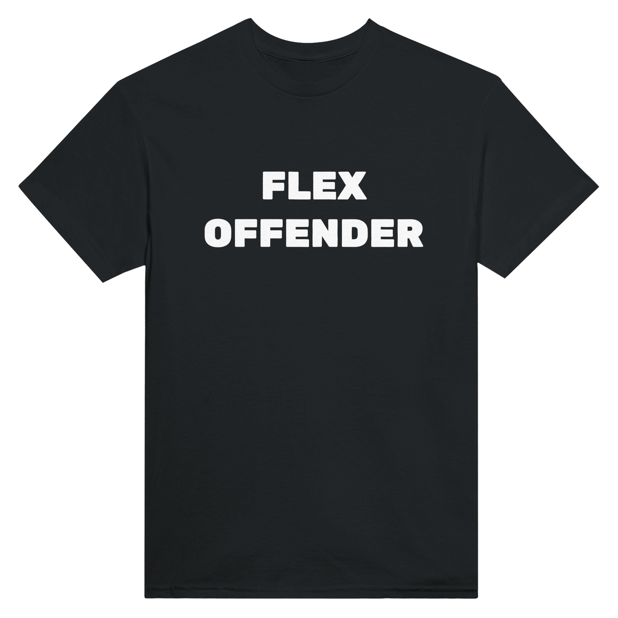 Flex offender – morsom t-skjorte fra Køddeklær