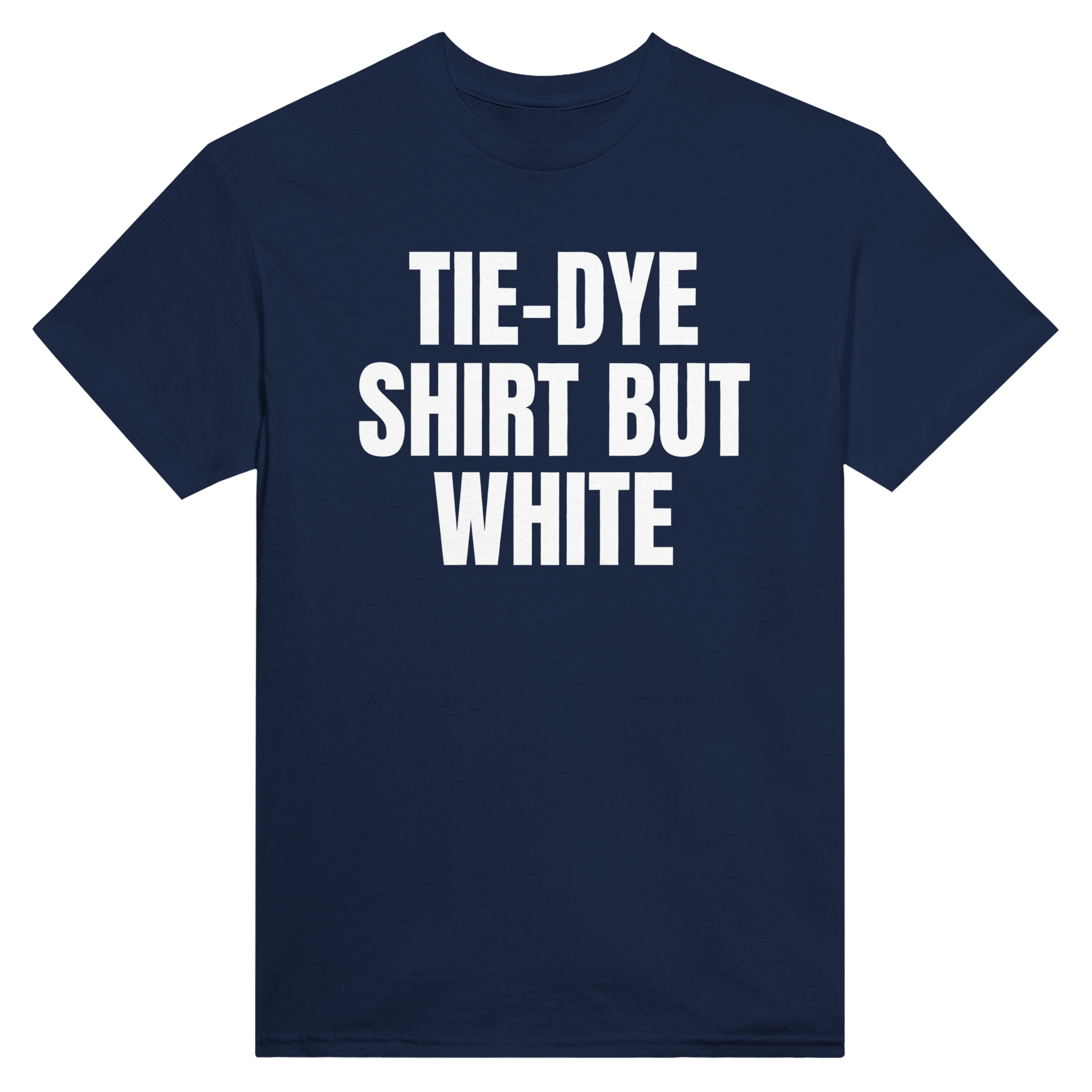 Tie-dye shirt but white – morsom t-skjorte fra Køddeklær