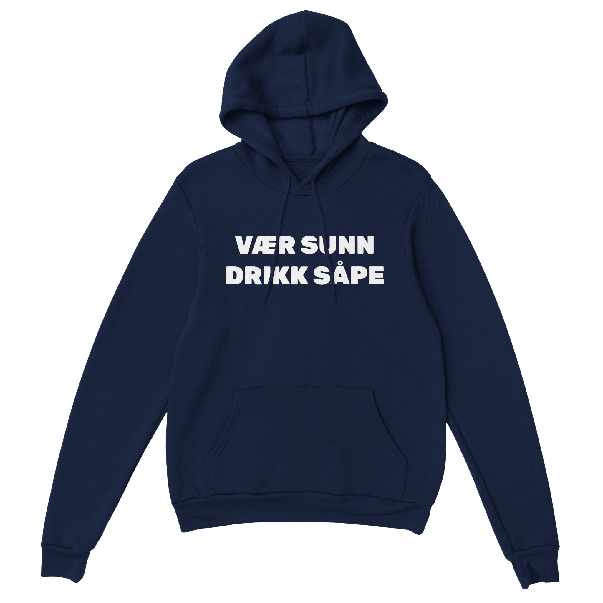 Vær sunn drikk såpe – morsom genser fra Køddeklær