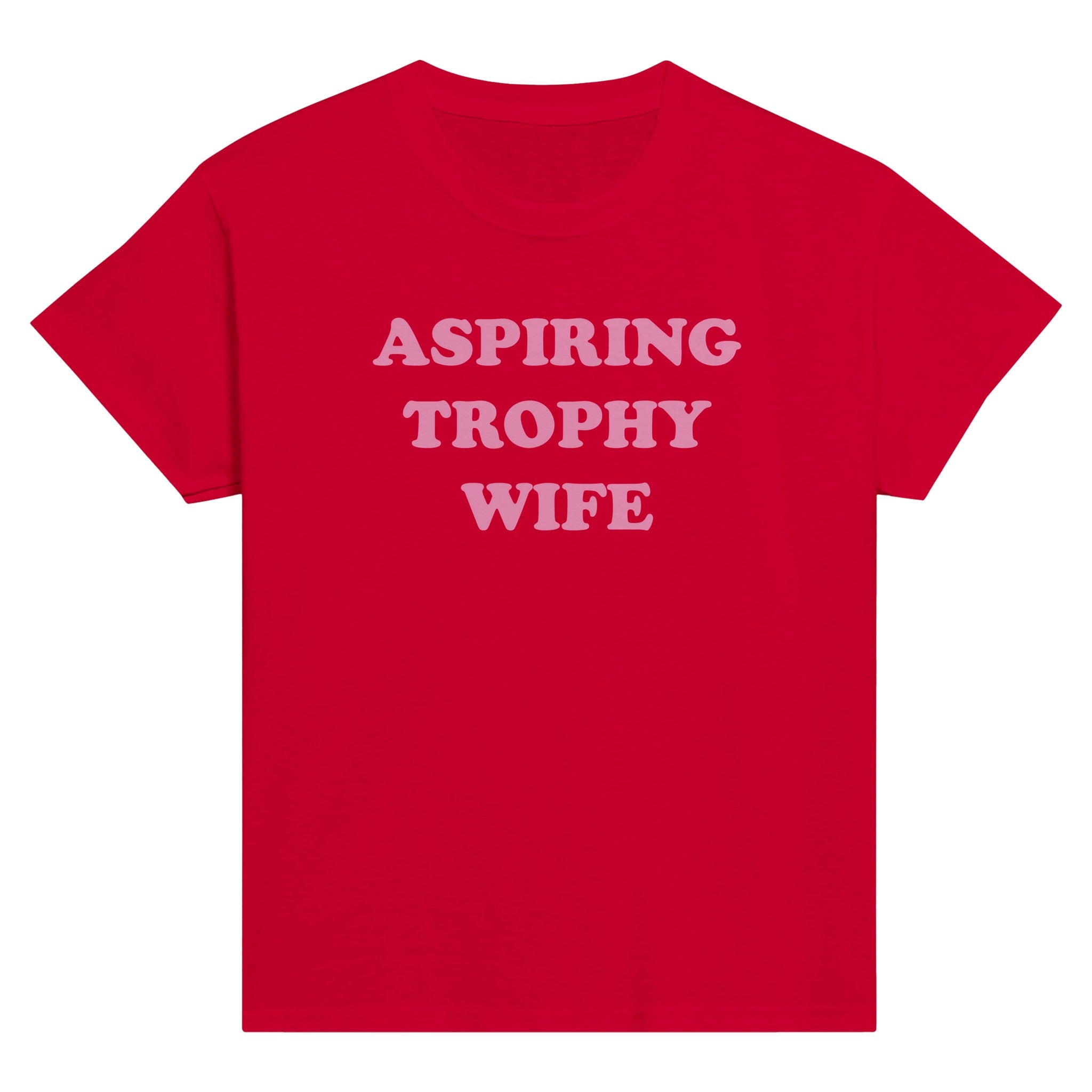 Aspiring trophy wife – morsom baby tee fra Køddeklær