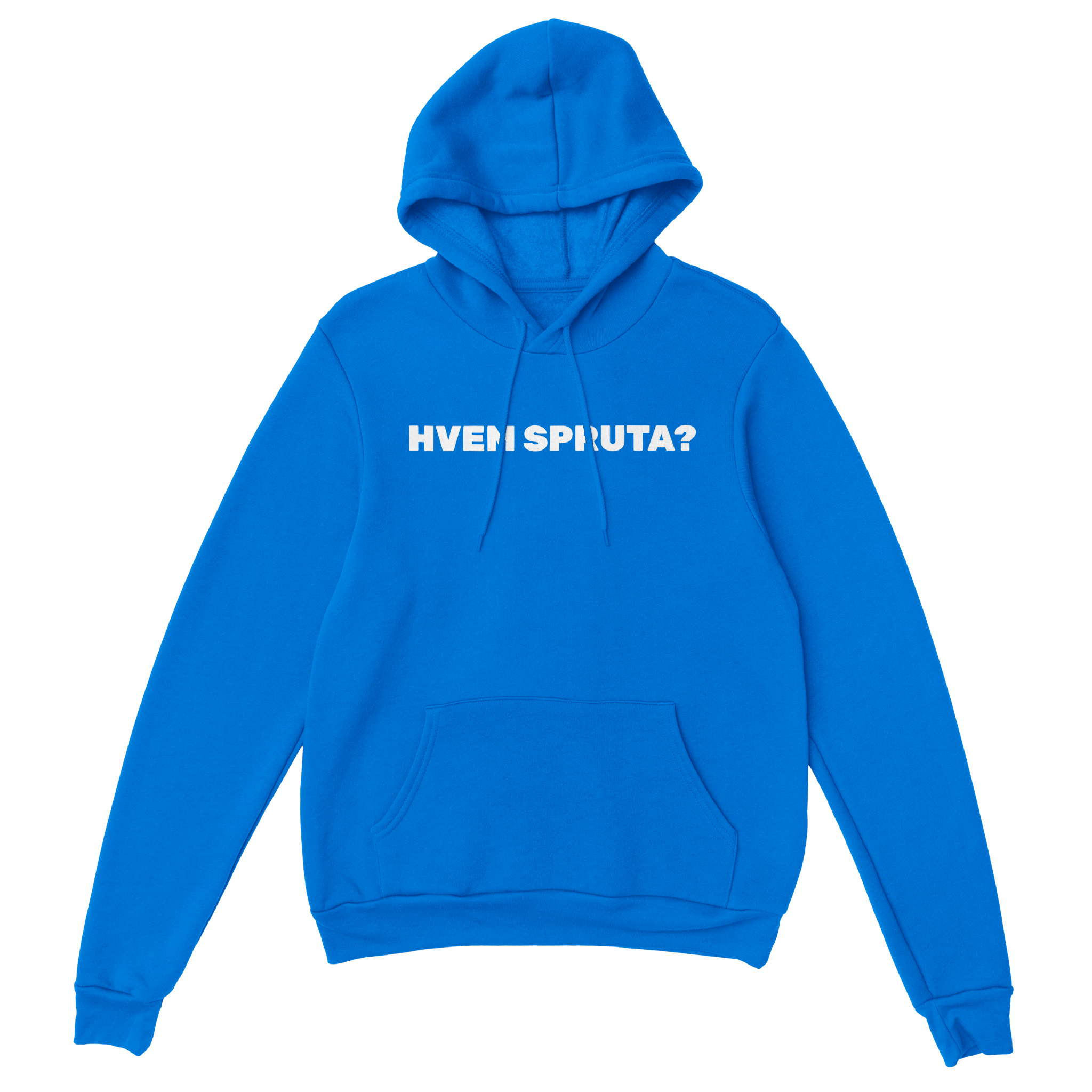 Hvem spruta? – morsom genser fra Køddeklær