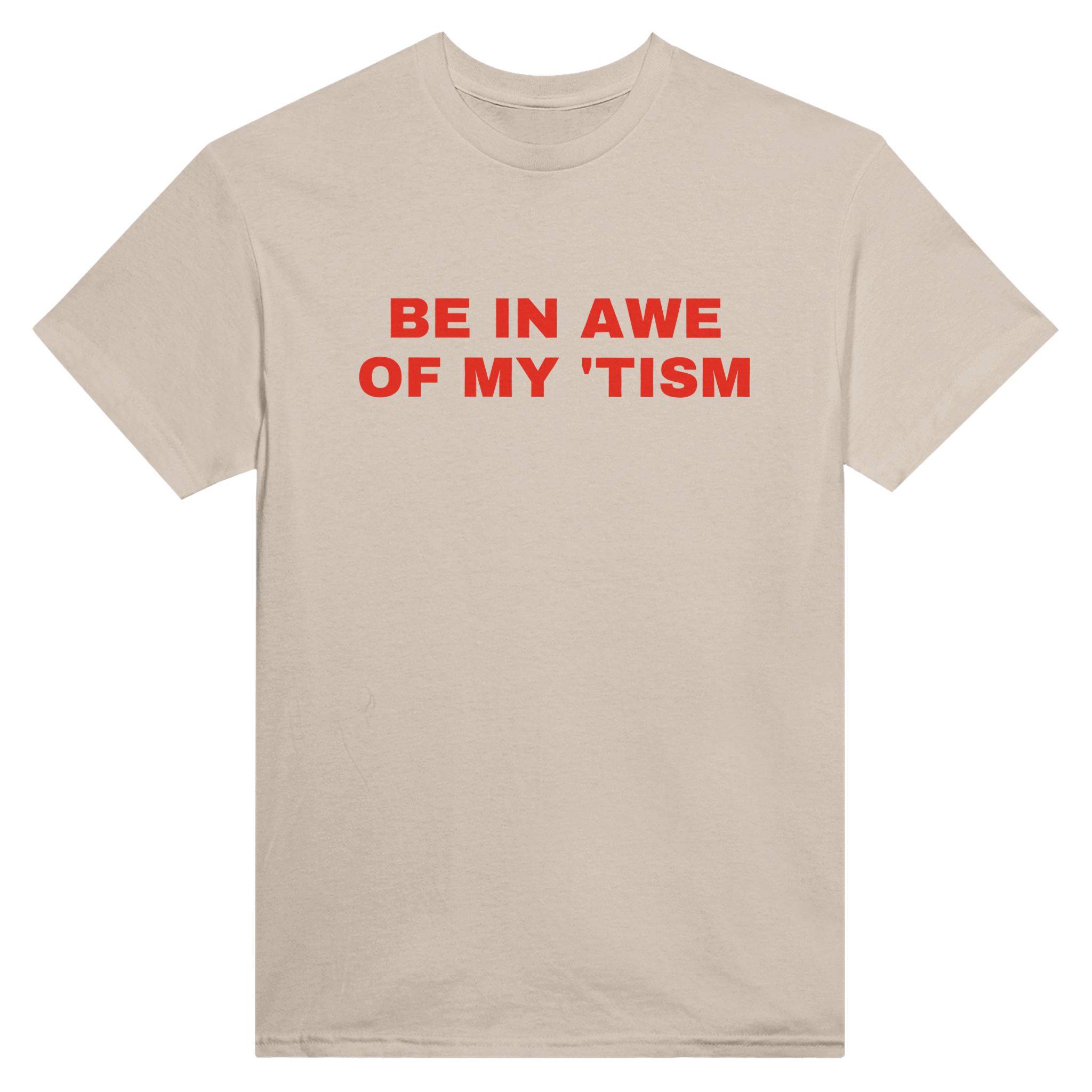 Be in awe of my 'tism – morsom t-skjorte fra Køddeklær