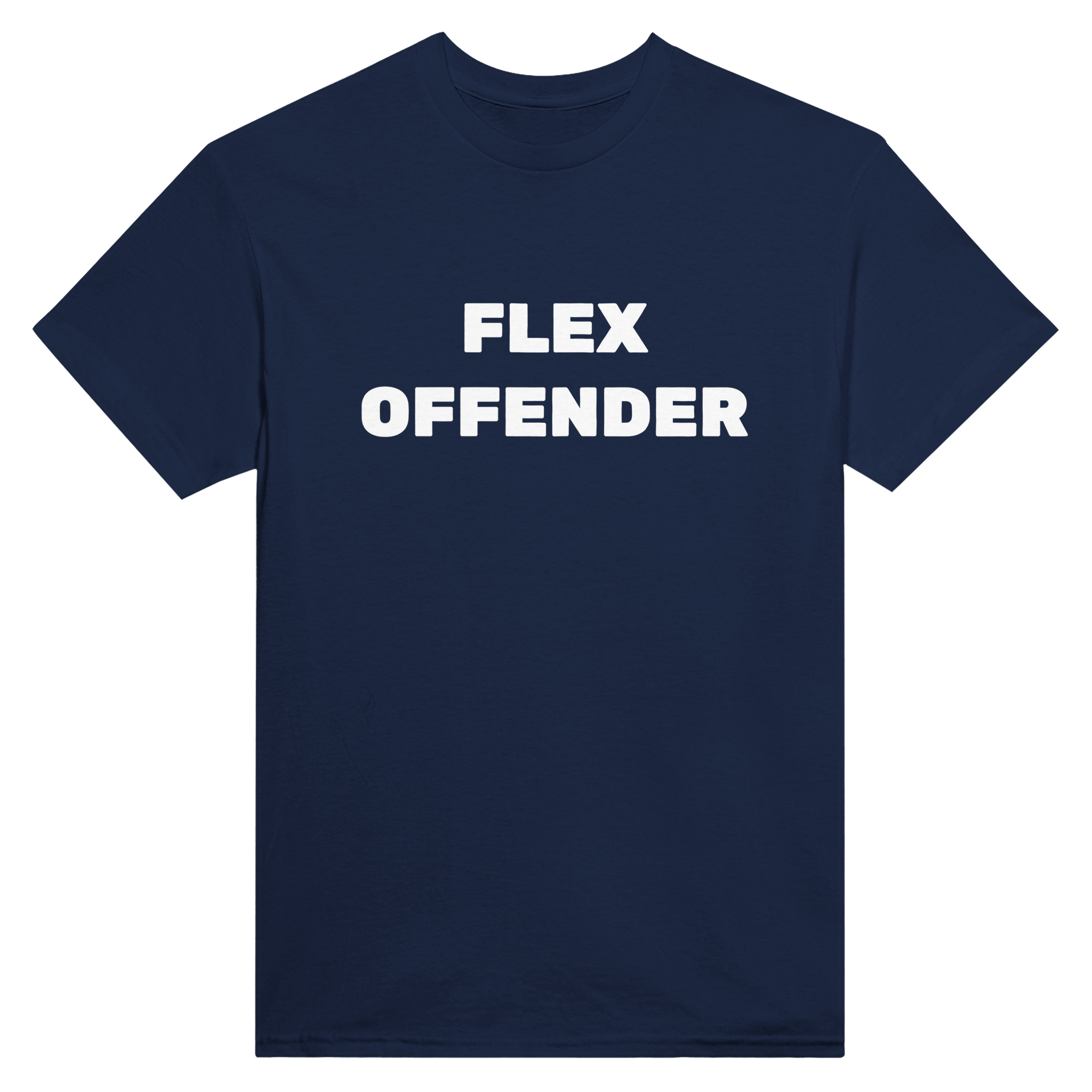 Flex offender – morsom t-skjorte fra Køddeklær