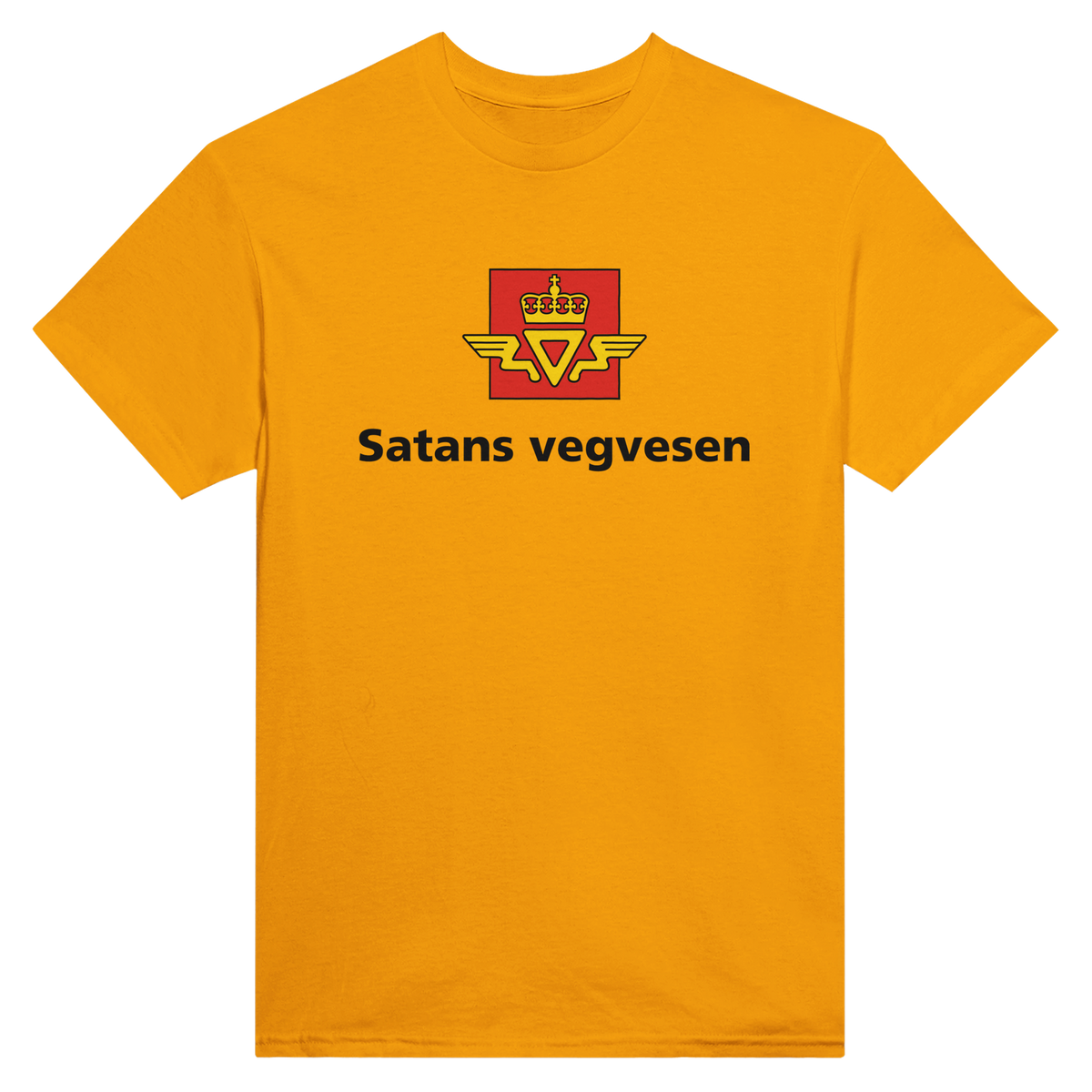 Satans vegvesen – morsom t-skjorte med norsk humor fra Køddeklær