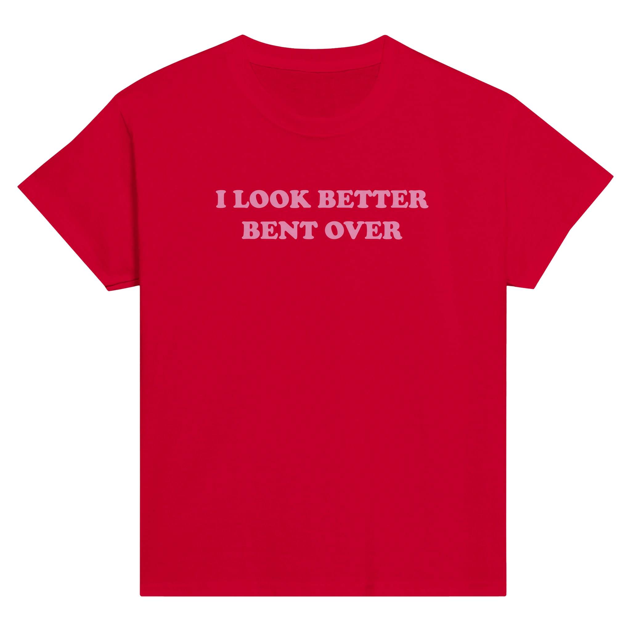 I look better bent over – morsom baby tee fra Køddeklær