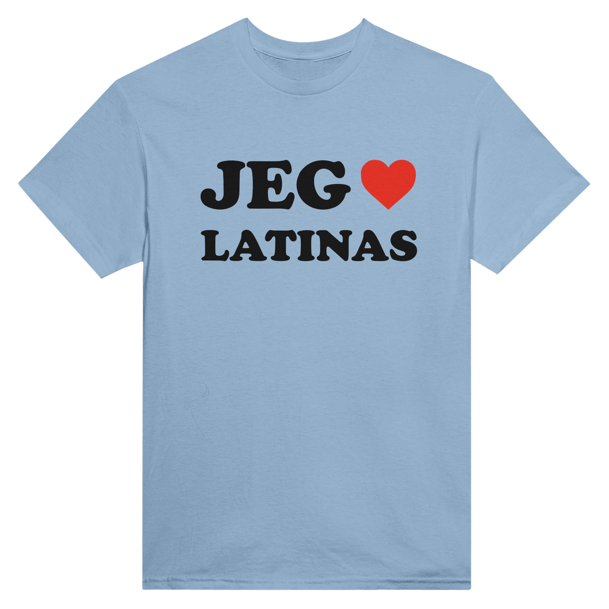 Jeg hjerte latinas – morsom t-skjorte fra Køddeklær