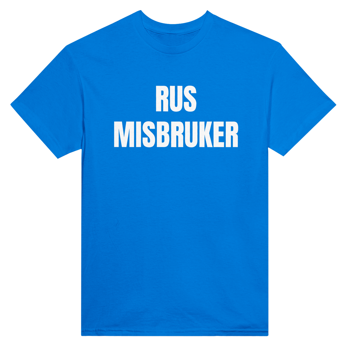 Rus misbruker – morsom t-skjorte med norsk humor fra Køddeklær
