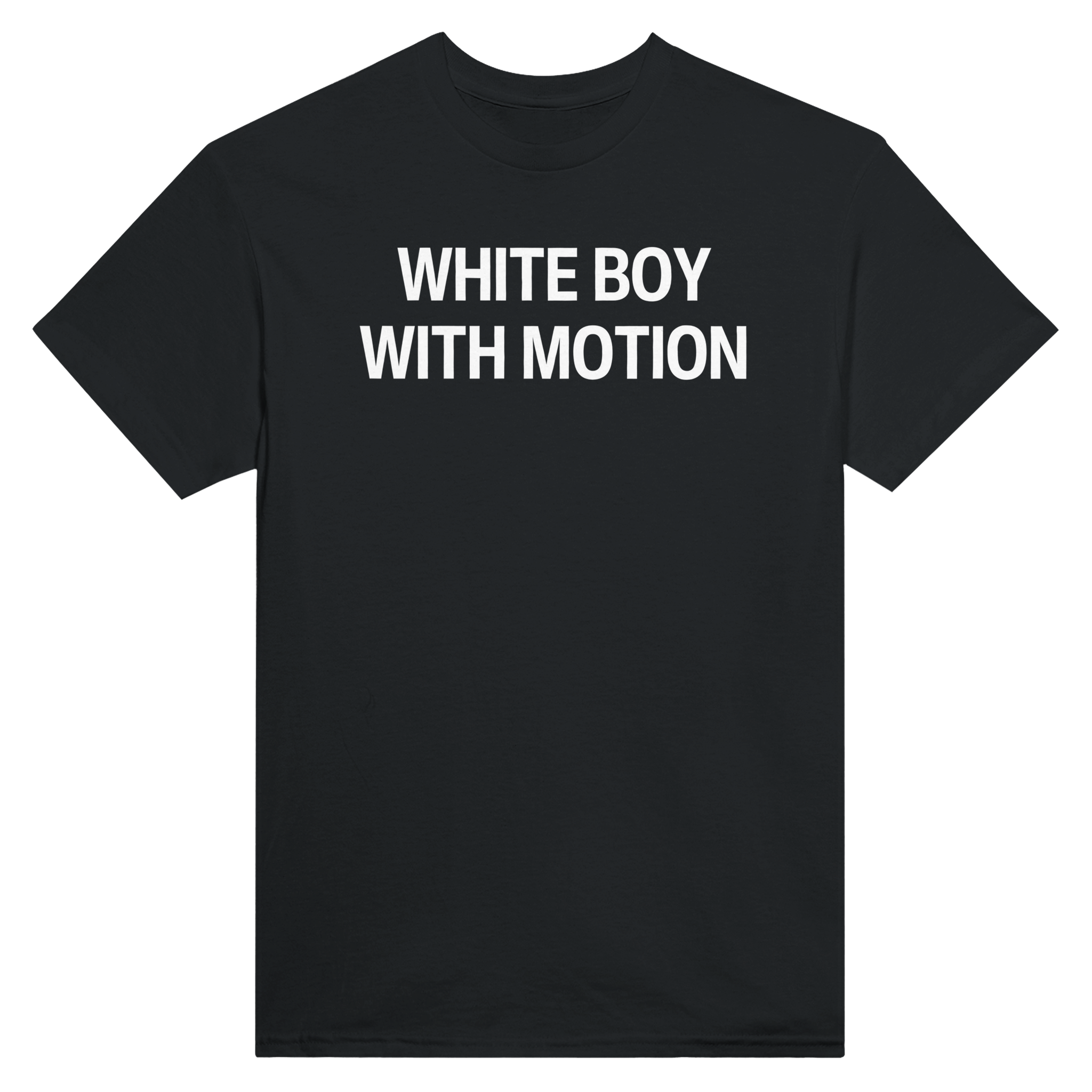 White boy with motion – morsom t-skjorte fra Køddeklær