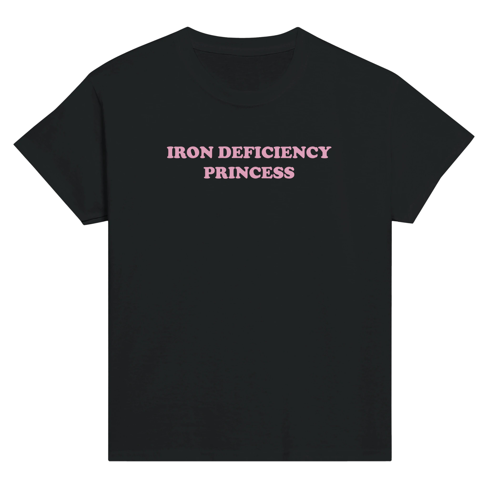 Iron deficiency princess – morsom baby tee fra Køddeklær