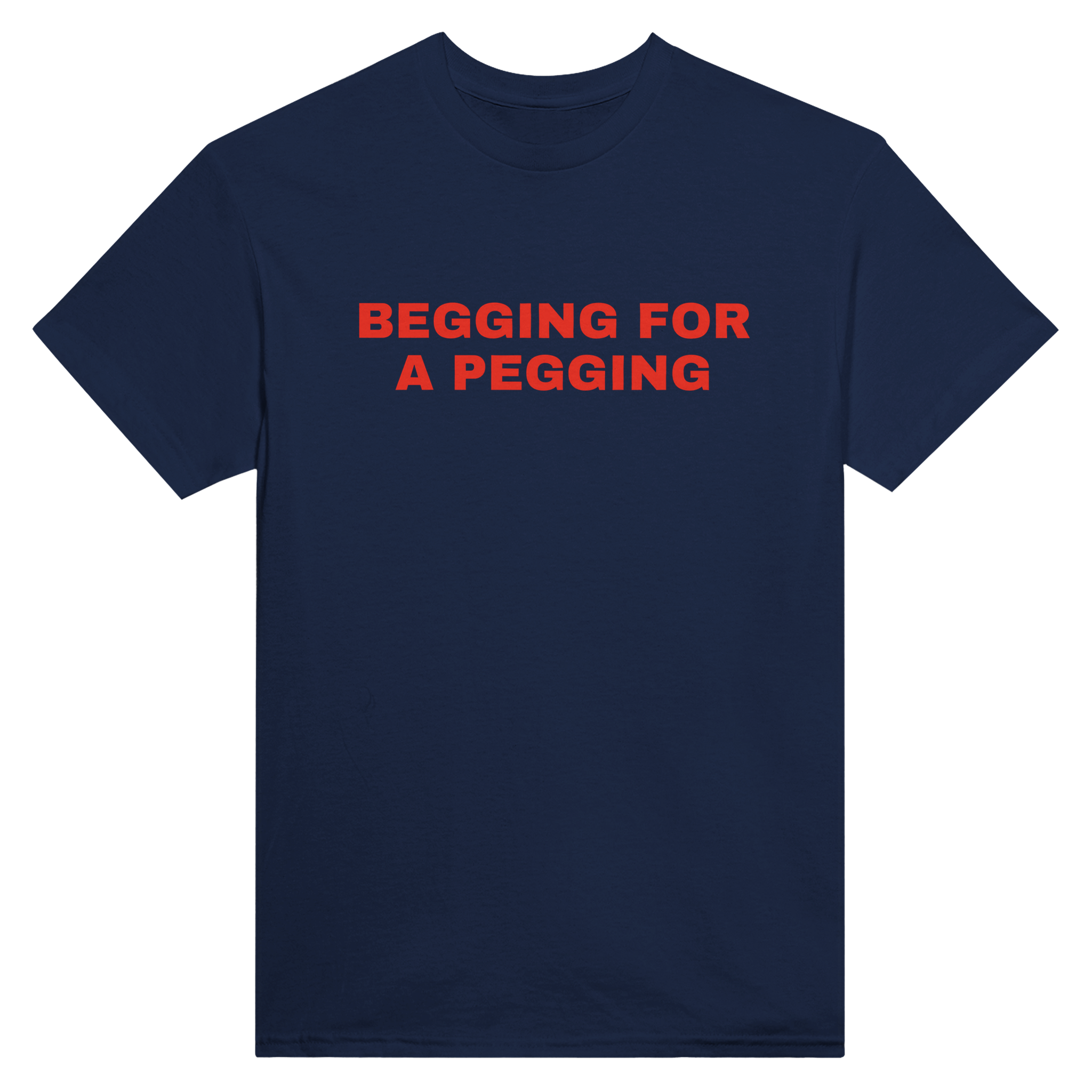 Begging for a pegging – morsom t-skjorte fra Køddeklær