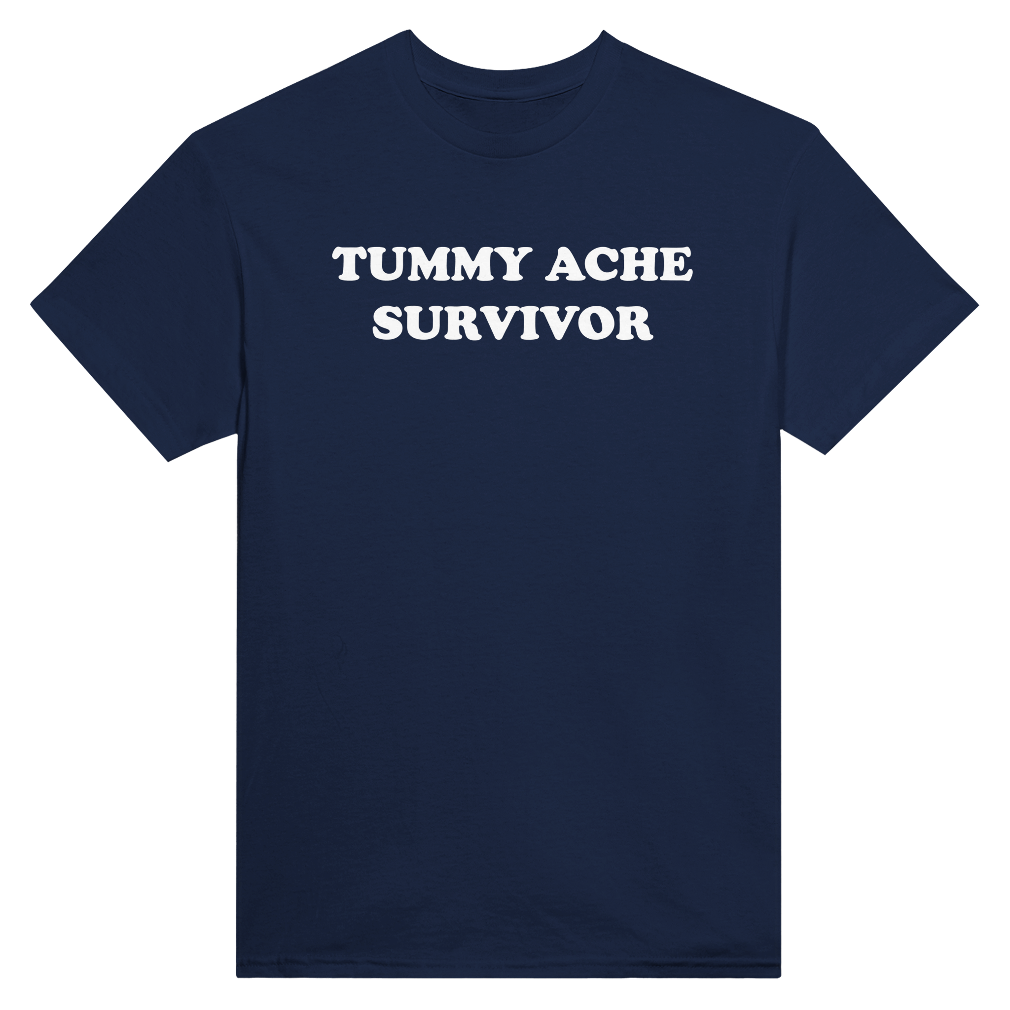 Tummy ache survivor – morsom t-skjorte fra Køddeklær