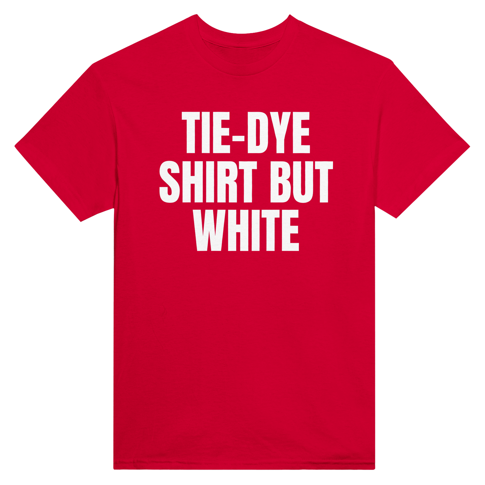 Tie-dye shirt but white – morsom t-skjorte fra Køddeklær