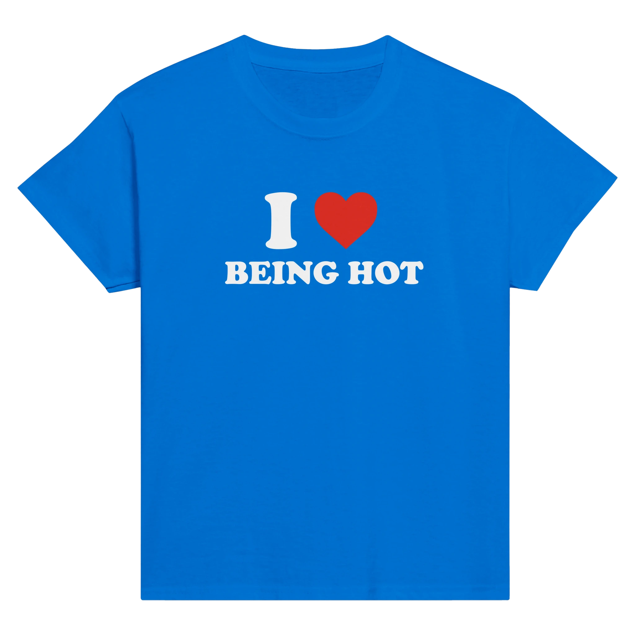 I love being hot – morsom baby tee fra Køddeklær