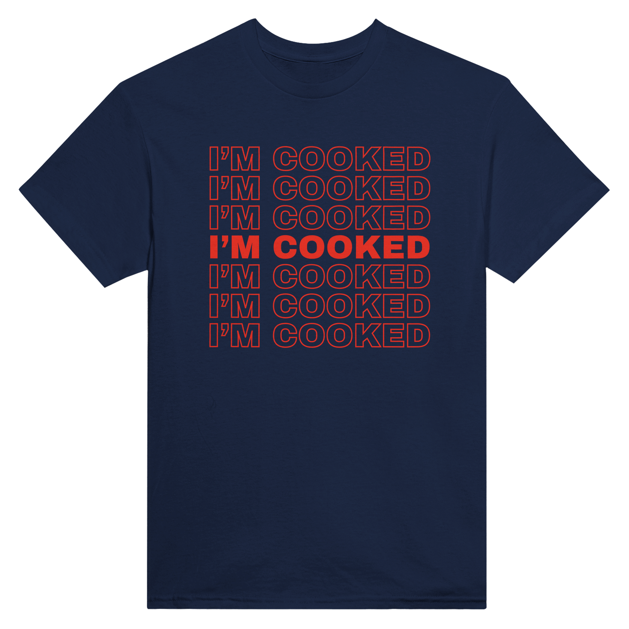 I'm cooked – morsom t-skjorte fra Køddeklær