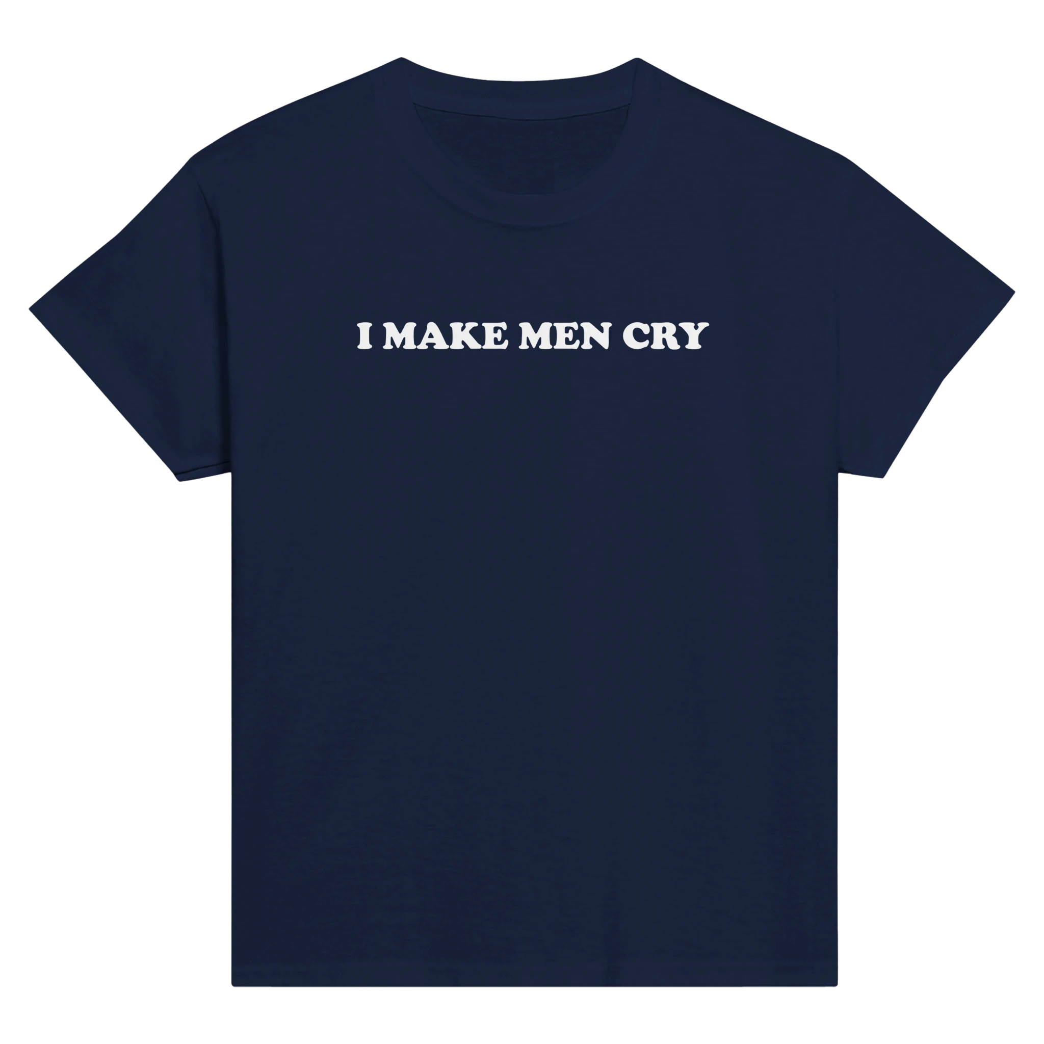 I make men cry – morsom baby tee fra Køddeklær