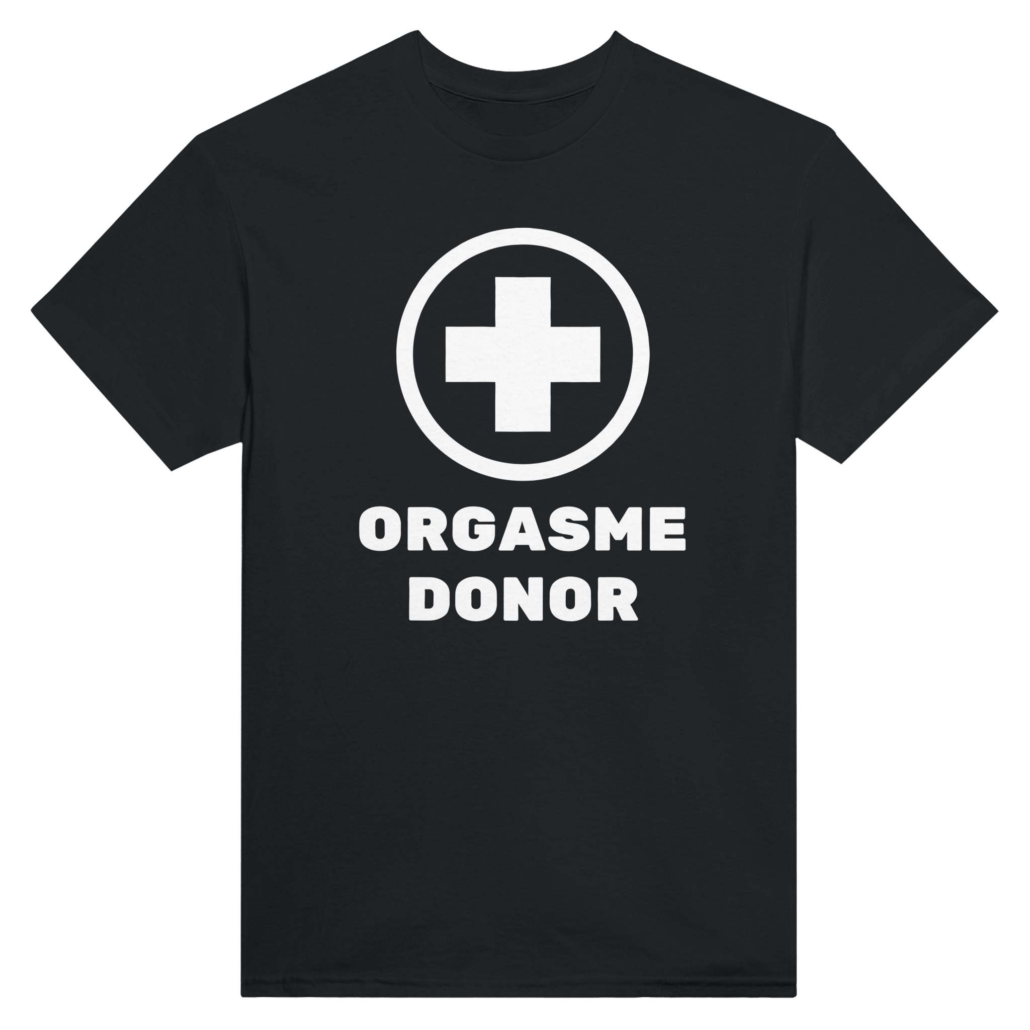 Orgasme donor – morsom t-skjorte fra Køddeklær