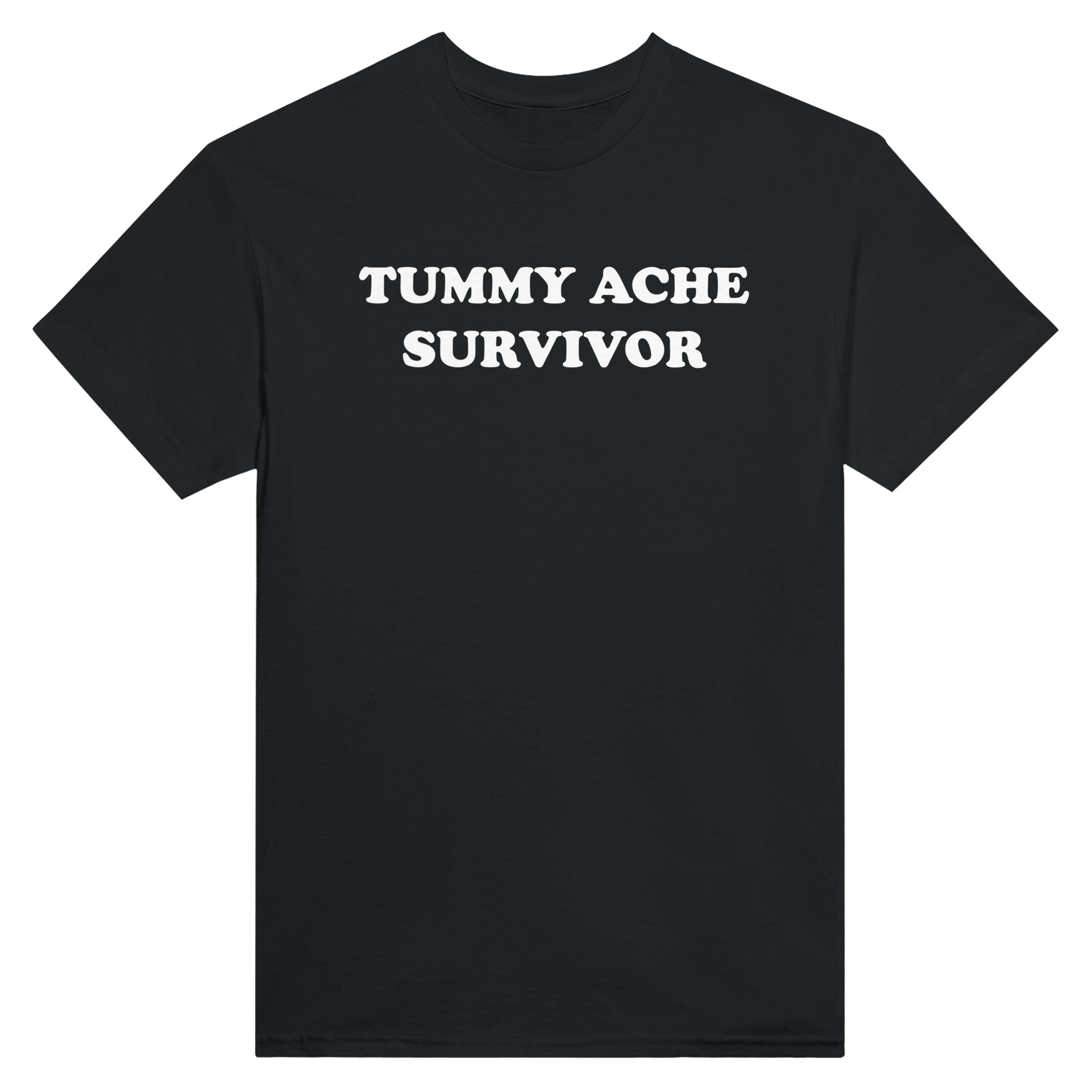 Tummy ache survivor – morsom t-skjorte fra Køddeklær