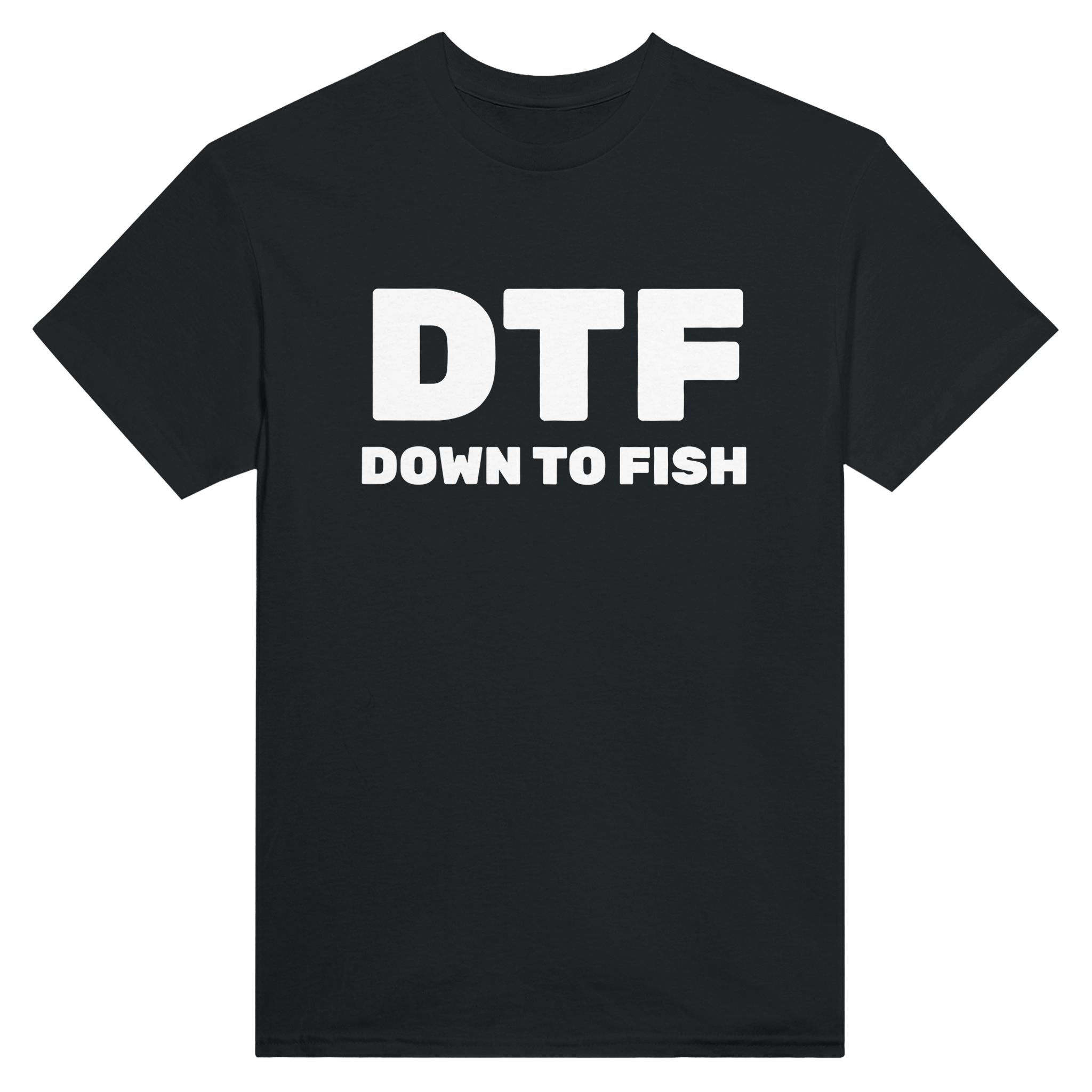 Dtf down to fish – morsom t-skjorte fra Køddeklær