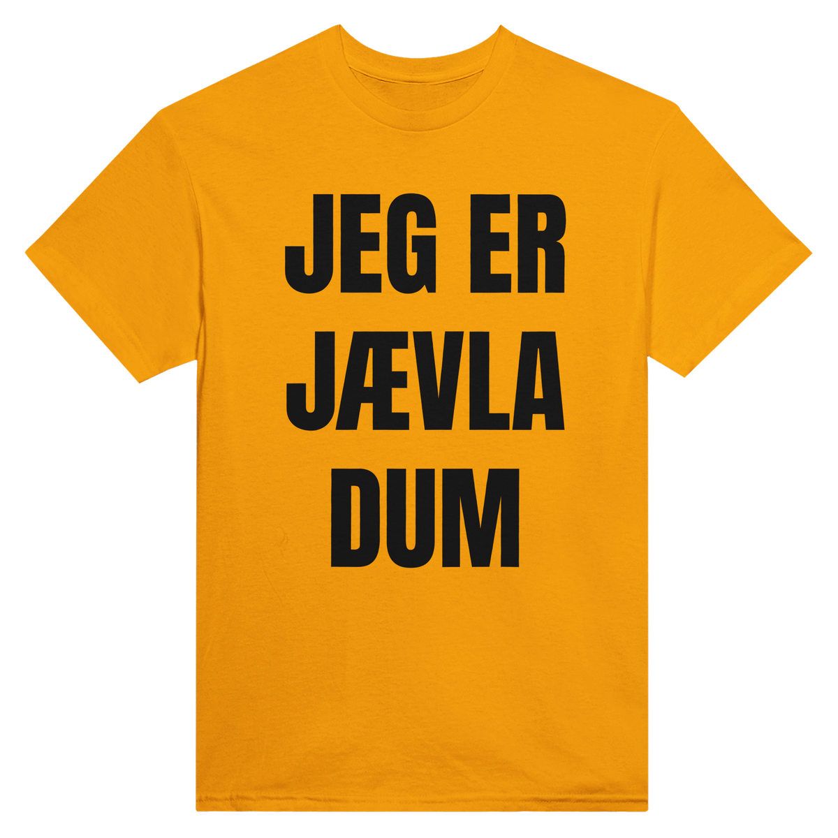 Jeg er jævla dum – morsom t-skjorte med norsk humor fra Køddeklær