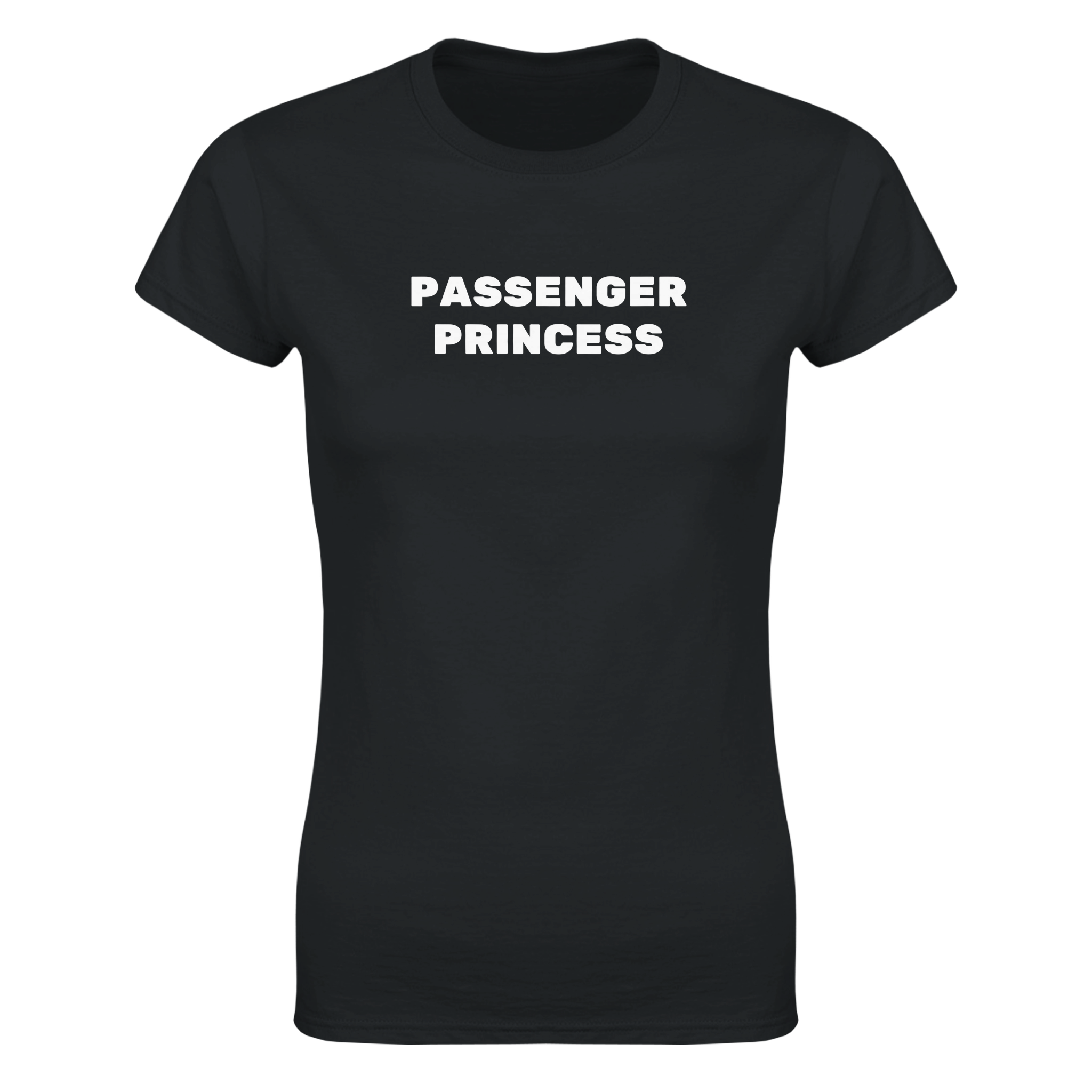 Passenger princess – morsom dame-t-skjorte fra Køddeklær