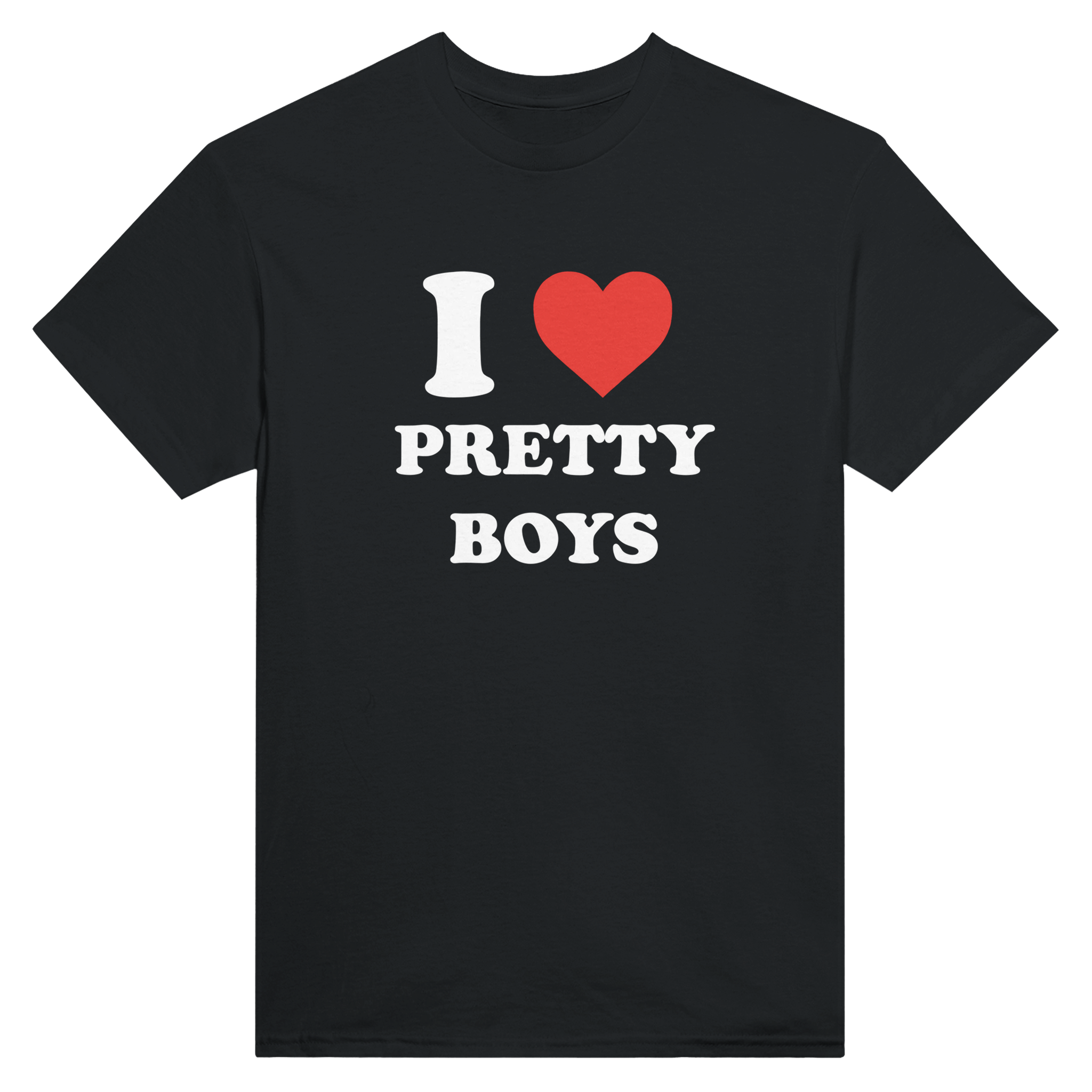I love pretty boys – morsom t-skjorte fra Køddeklær