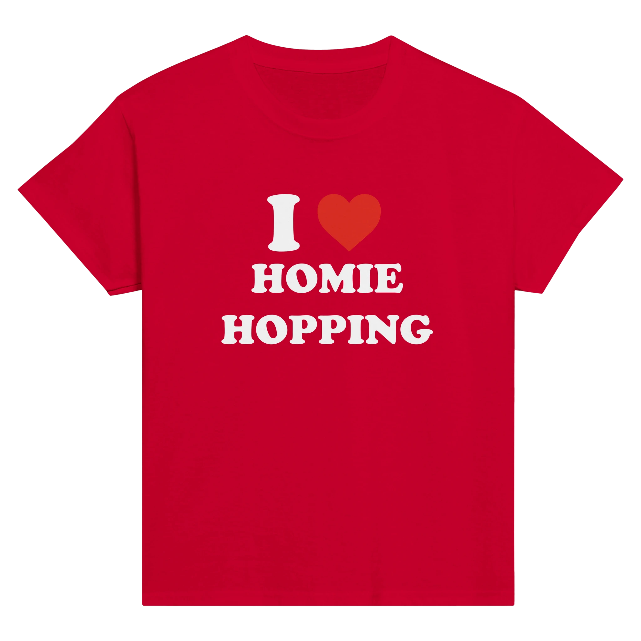 I love homie hopping – morsom baby tee fra Køddeklær
