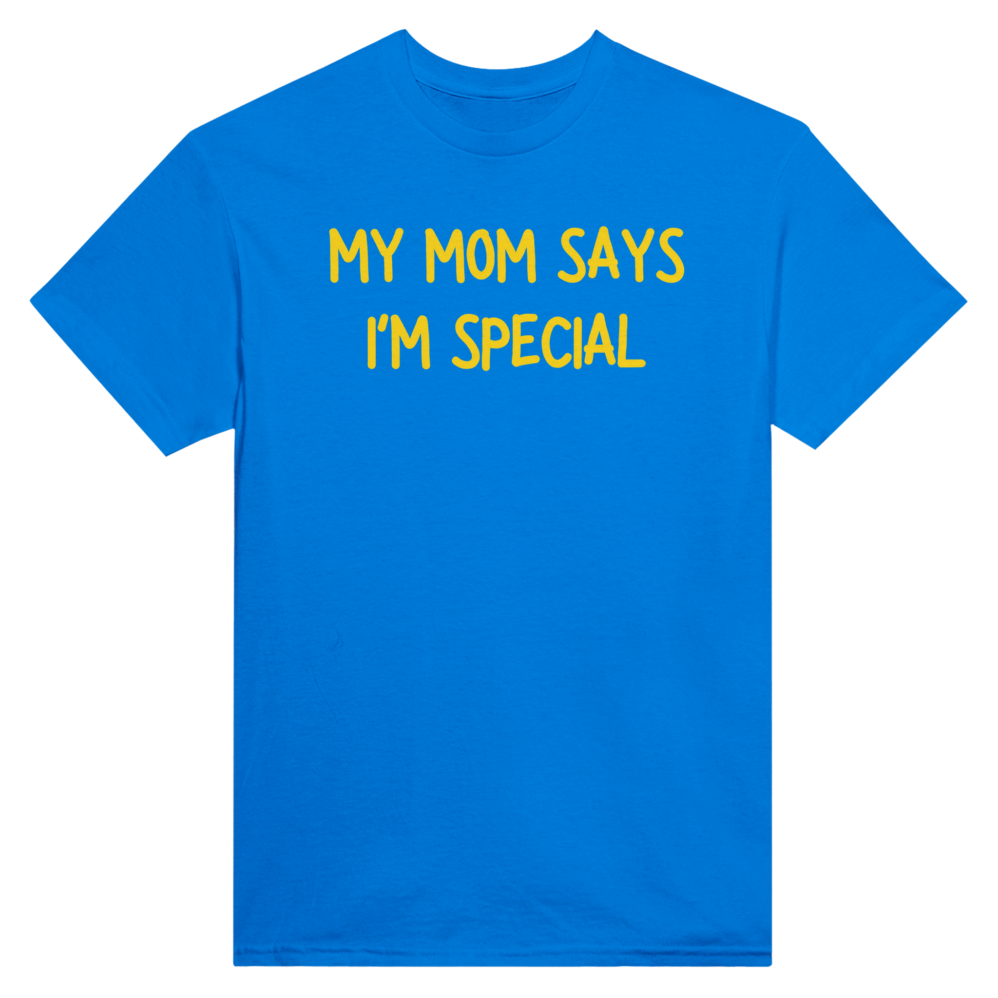 My mom says i'm special – morsom t-skjorte fra Køddeklær