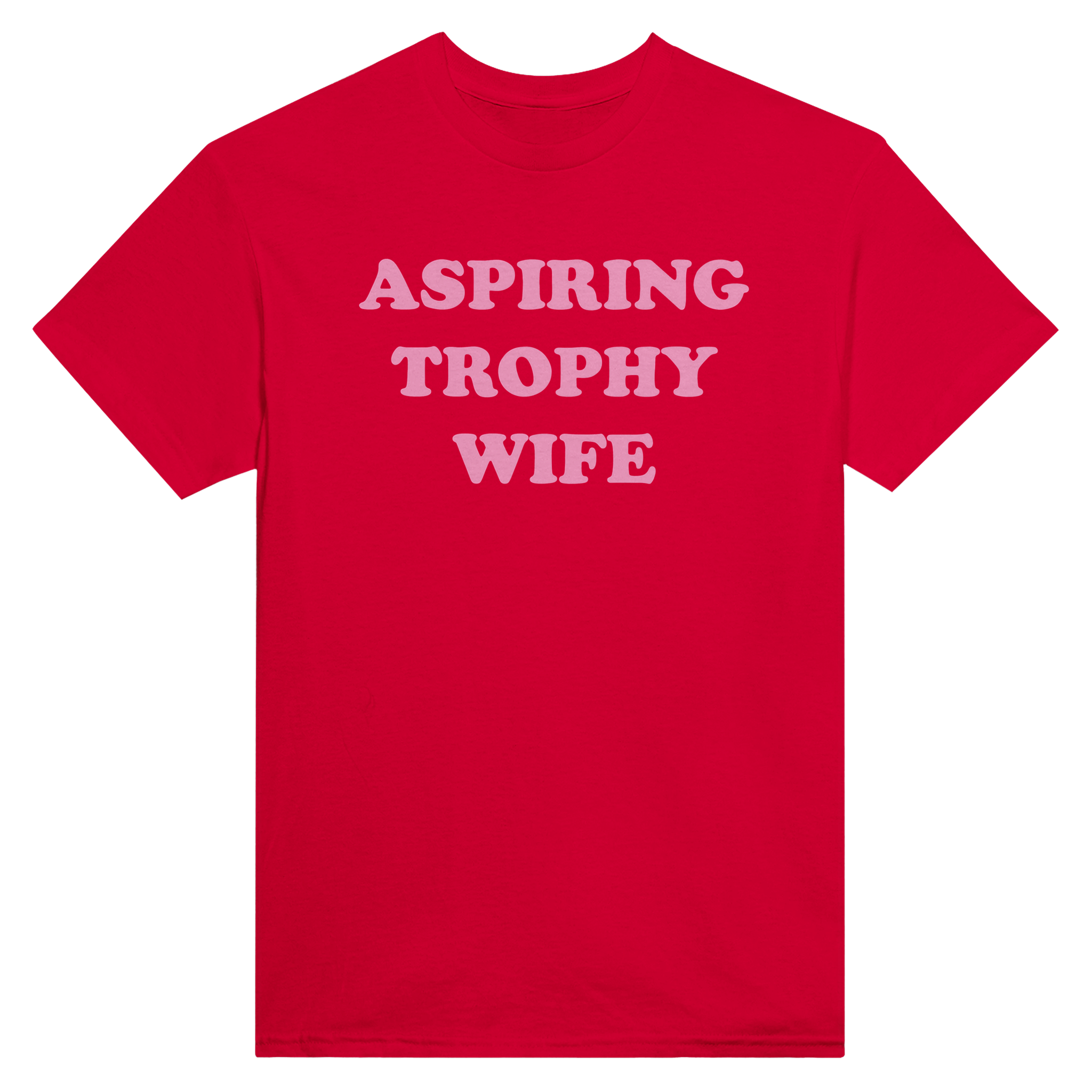 Aspiring trophy wife – morsom t-skjorte fra Køddeklær