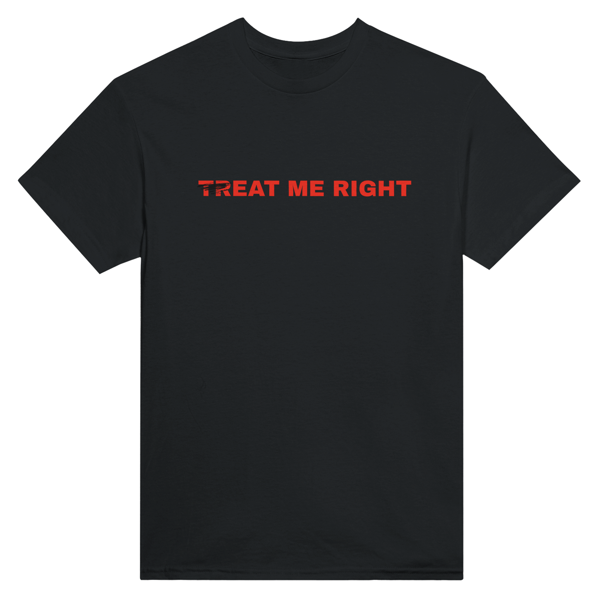 Treat me right – morsom t-skjorte fra Køddeklær