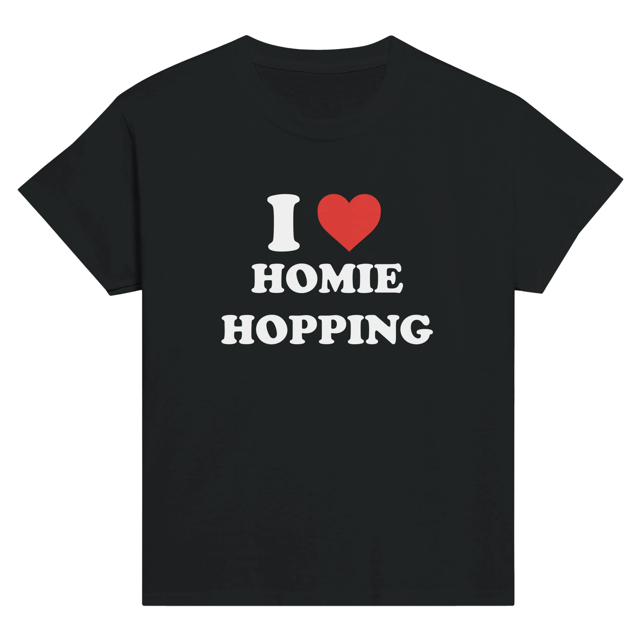 I love homie hopping – morsom baby tee fra Køddeklær