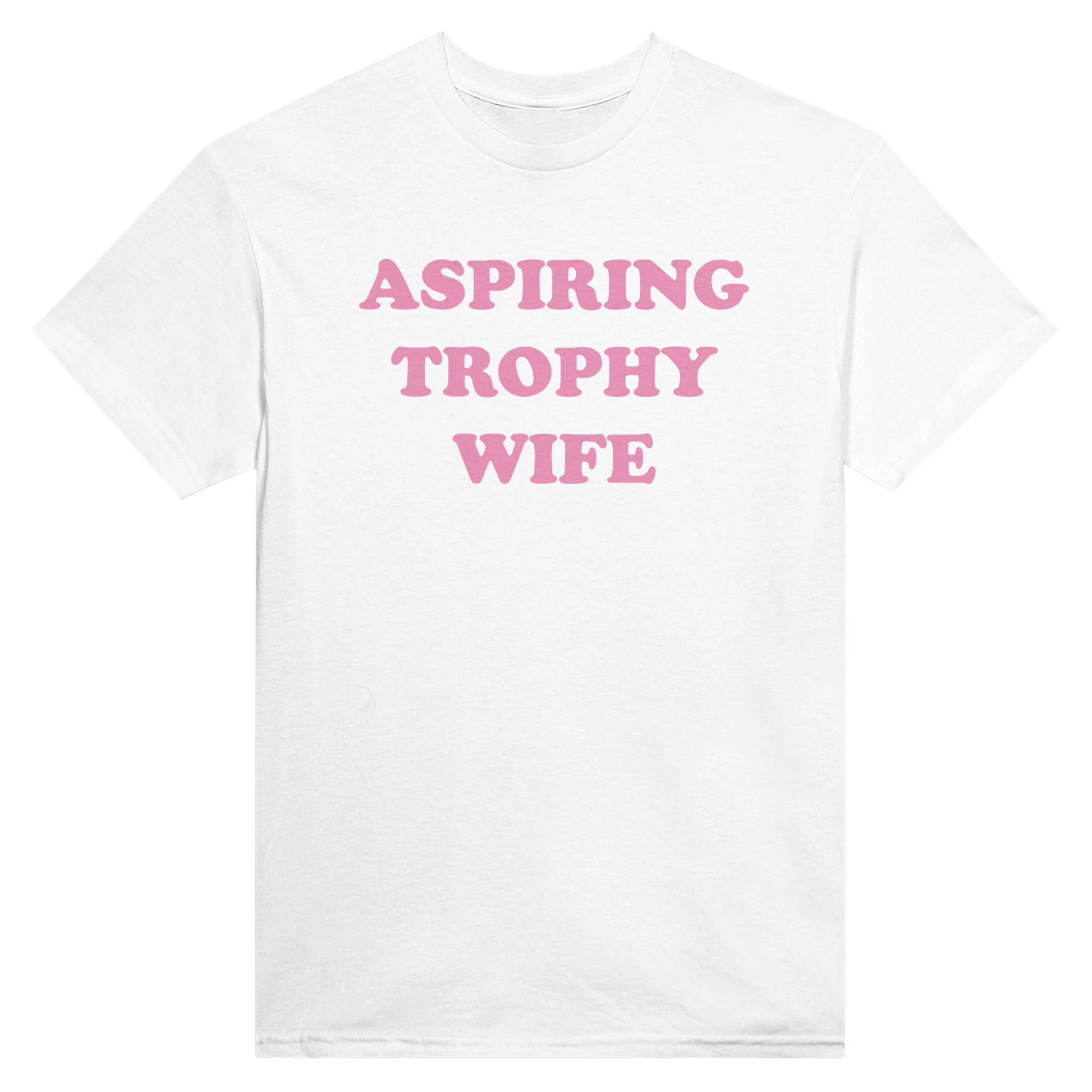 Aspiring trophy wife – morsom t-skjorte fra Køddeklær