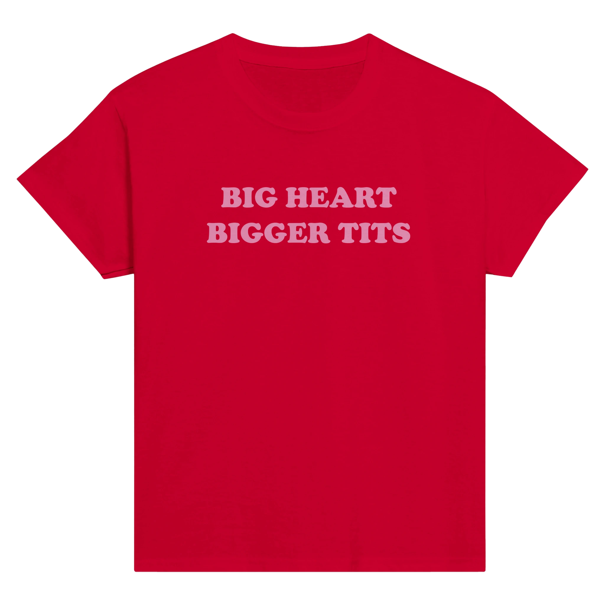 Big heart bigger tits – morsom baby tee fra Køddeklær