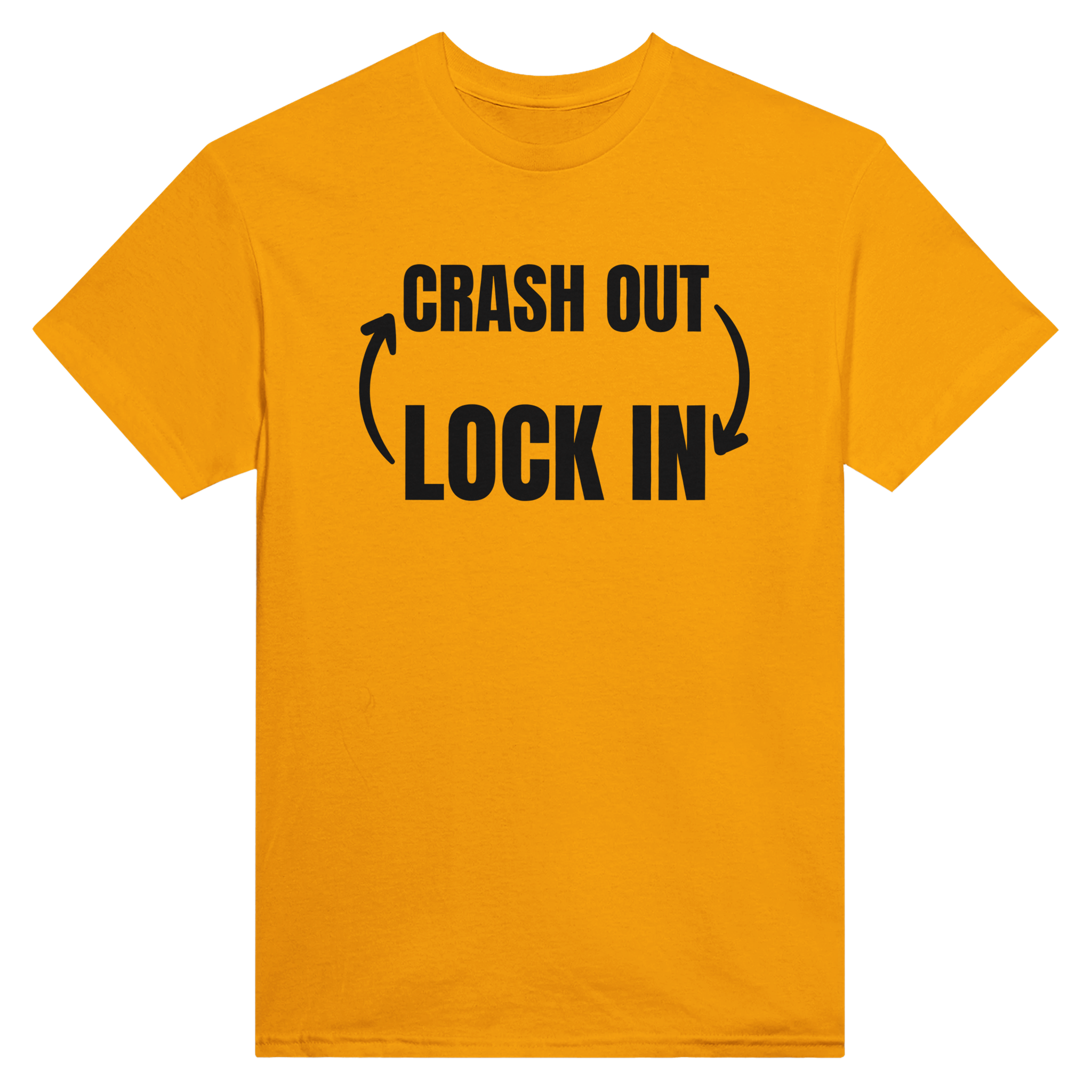 Crash out lock in – morsom t-skjorte fra Køddeklær