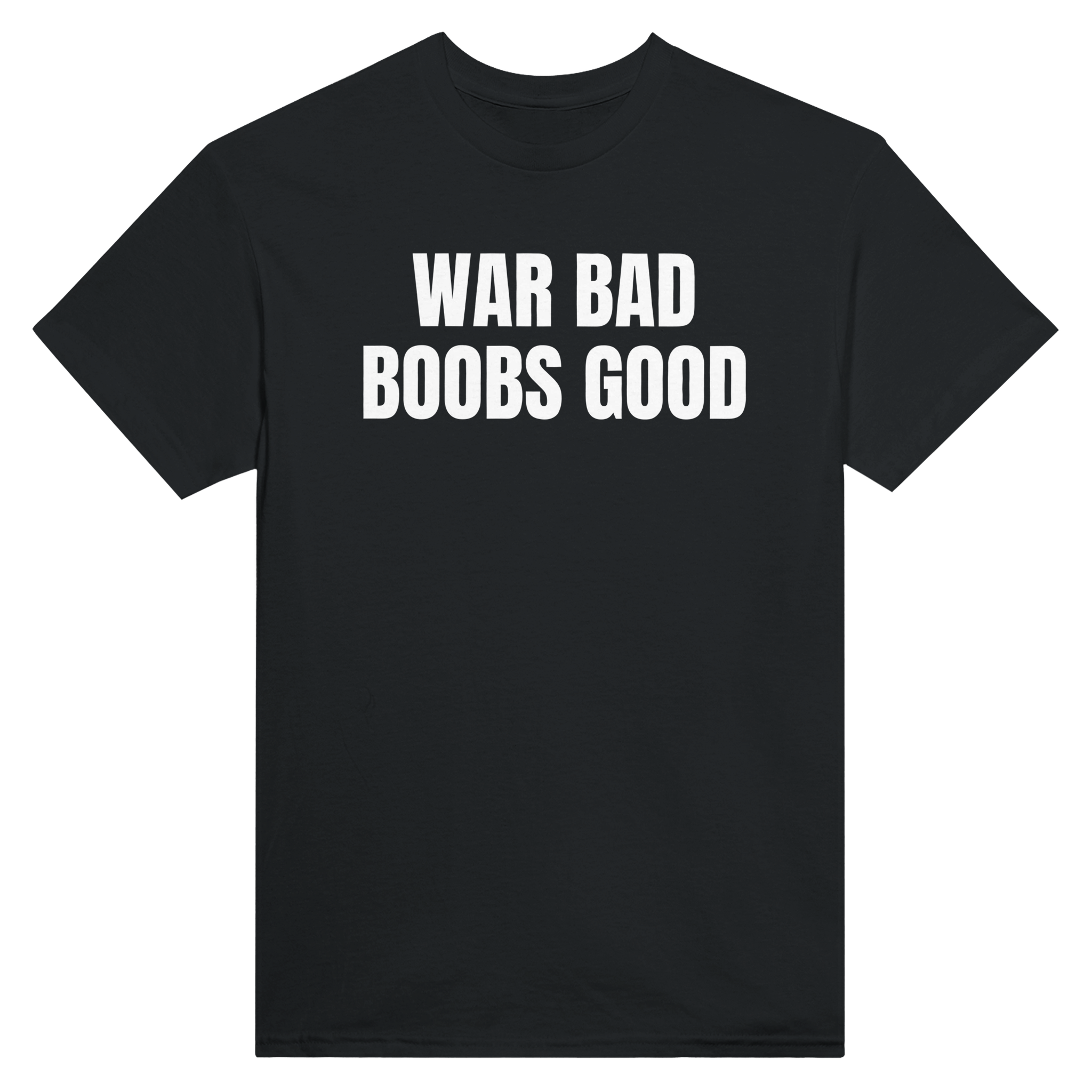 War bad boobs good – morsom t-skjorte fra Køddeklær