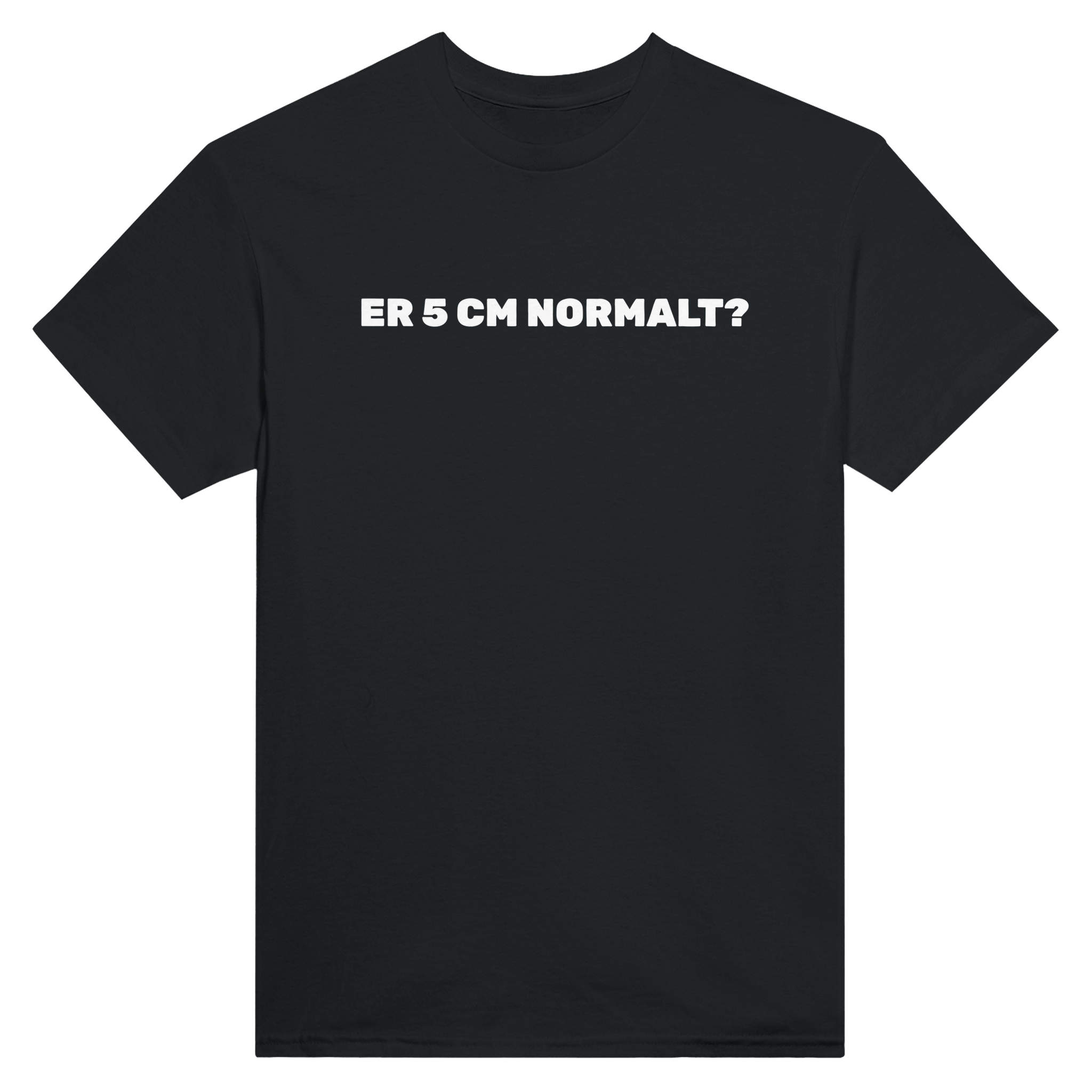 Er 5cm normalt? – morsom t-skjorte fra Køddeklær