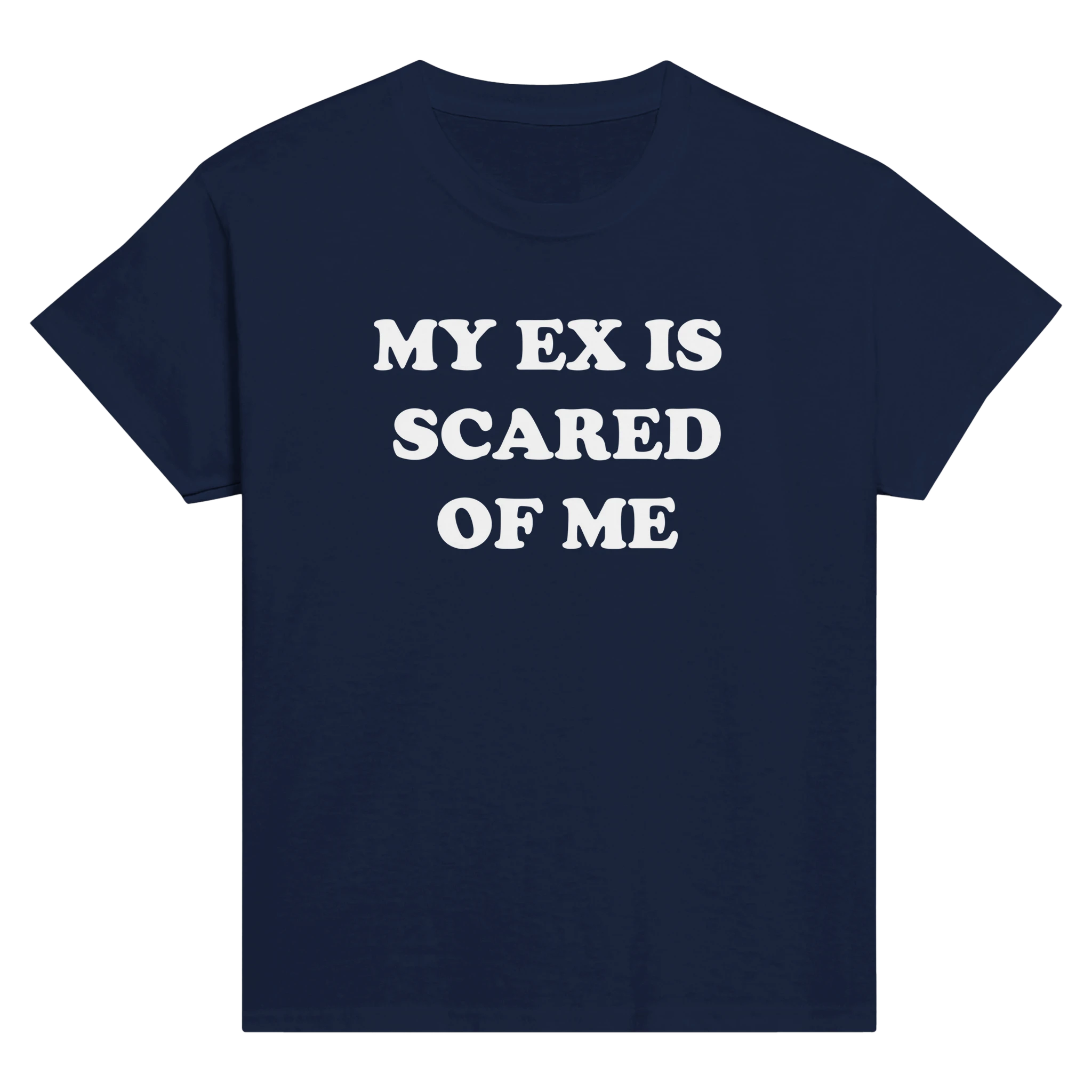 My ex is scared of me – morsom baby tee fra Køddeklær