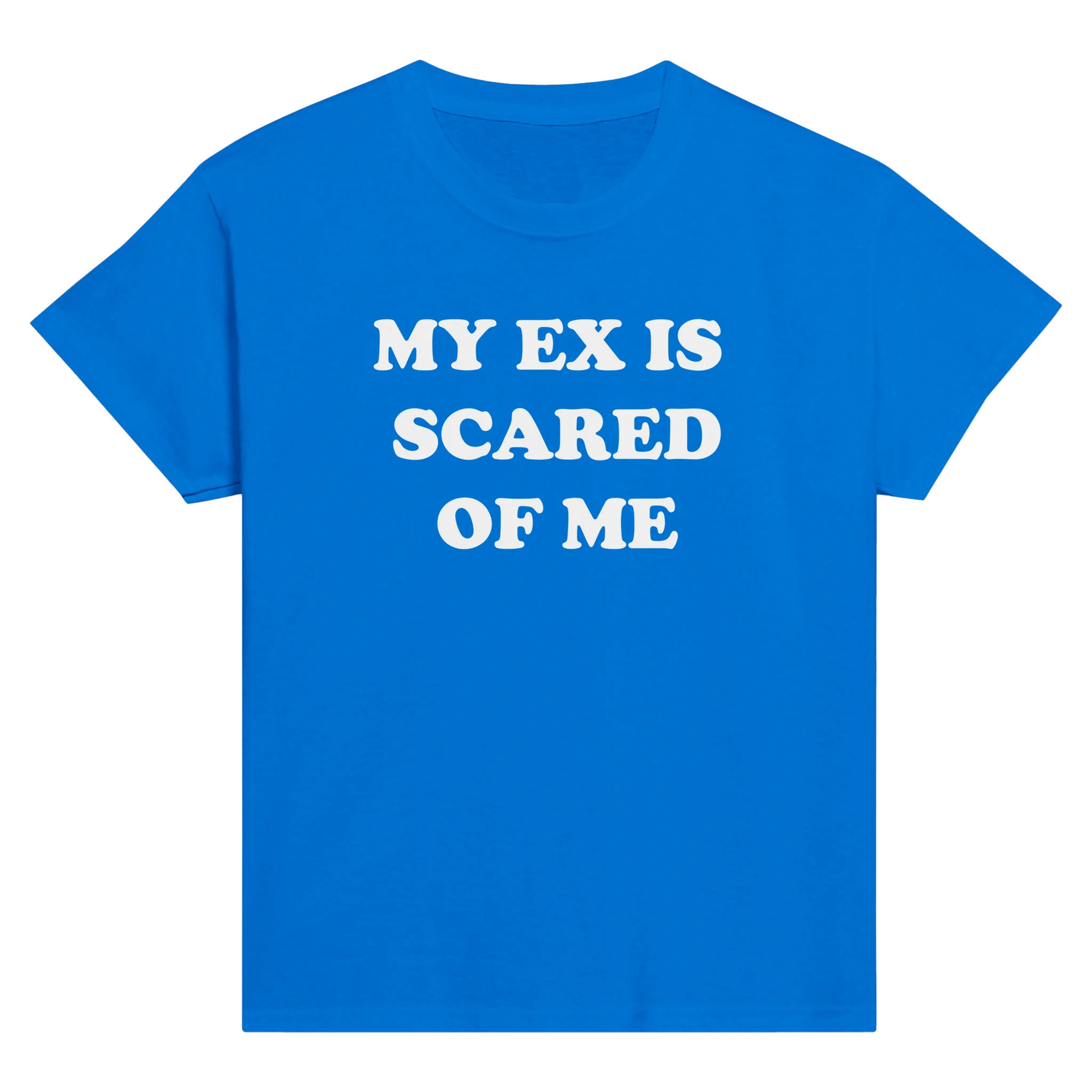 My ex is scared of me – morsom baby tee fra Køddeklær