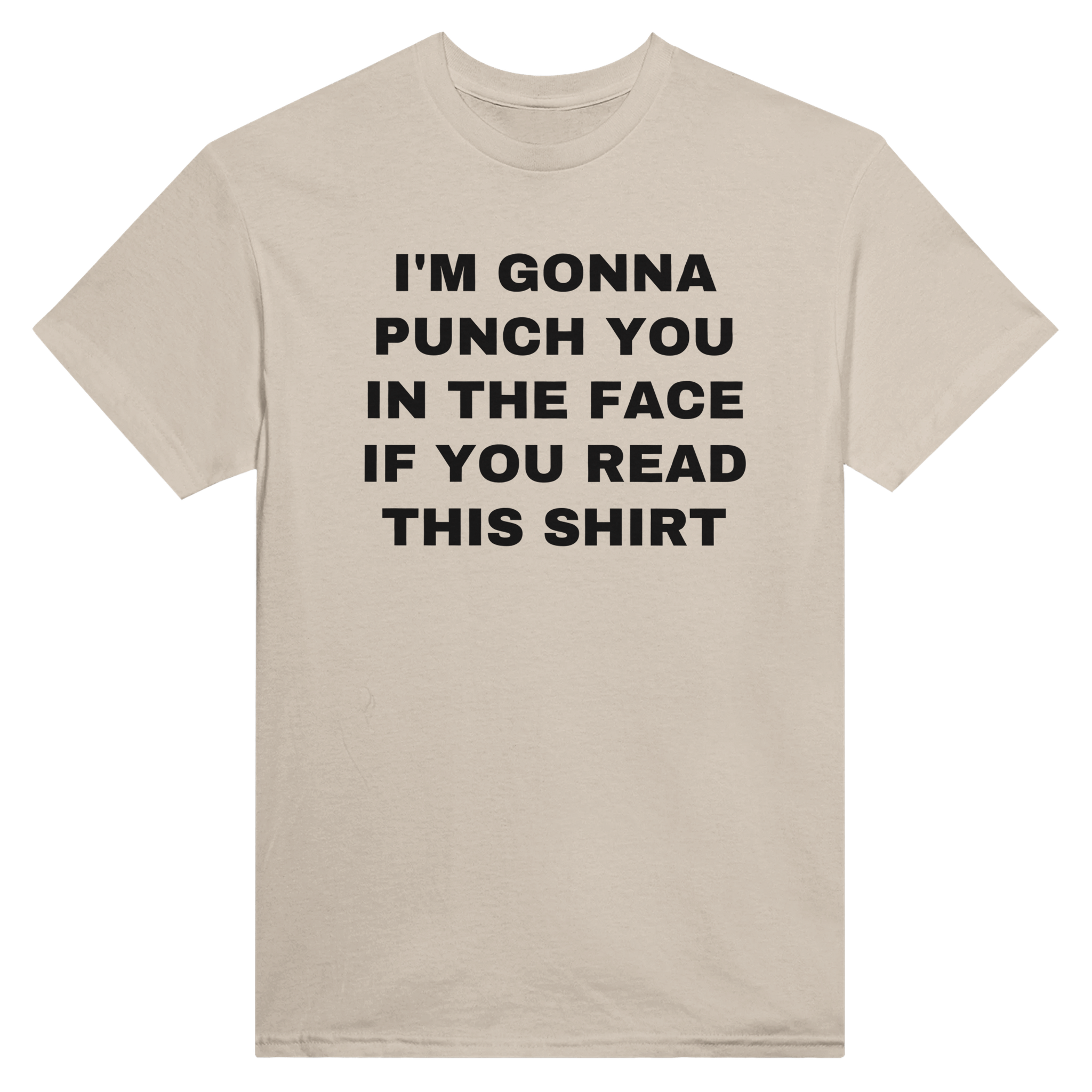 I'm gonna punch you in the face if you read this shirt – morsom t-skjorte fra Køddeklær