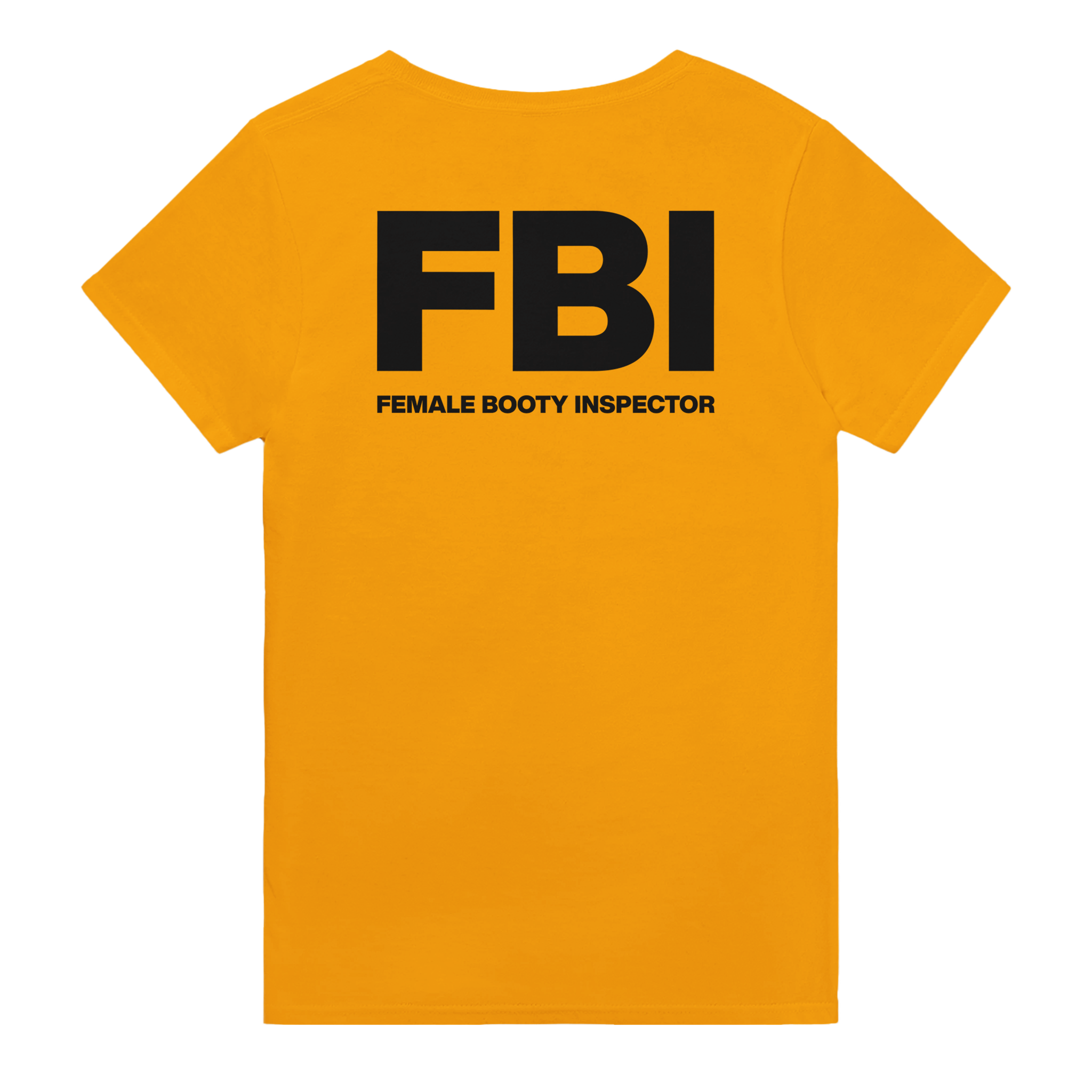 Fbi female booty inspector – morsom t-skjorte med backprint fra Køddeklær