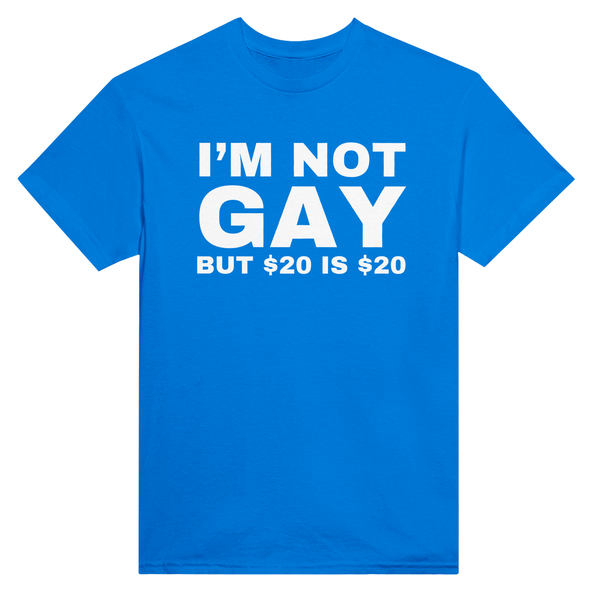 I'm not gay but $20 is $20 – morsom t-skjorte fra Køddeklær