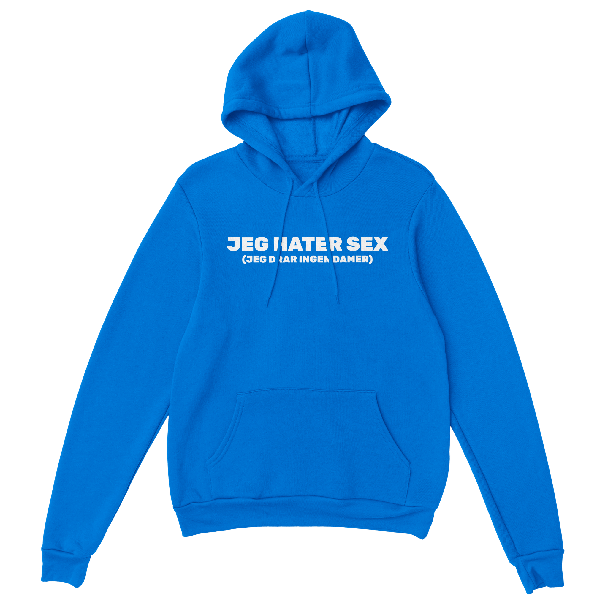 Jeg hater sex – morsom genser fra Køddeklær